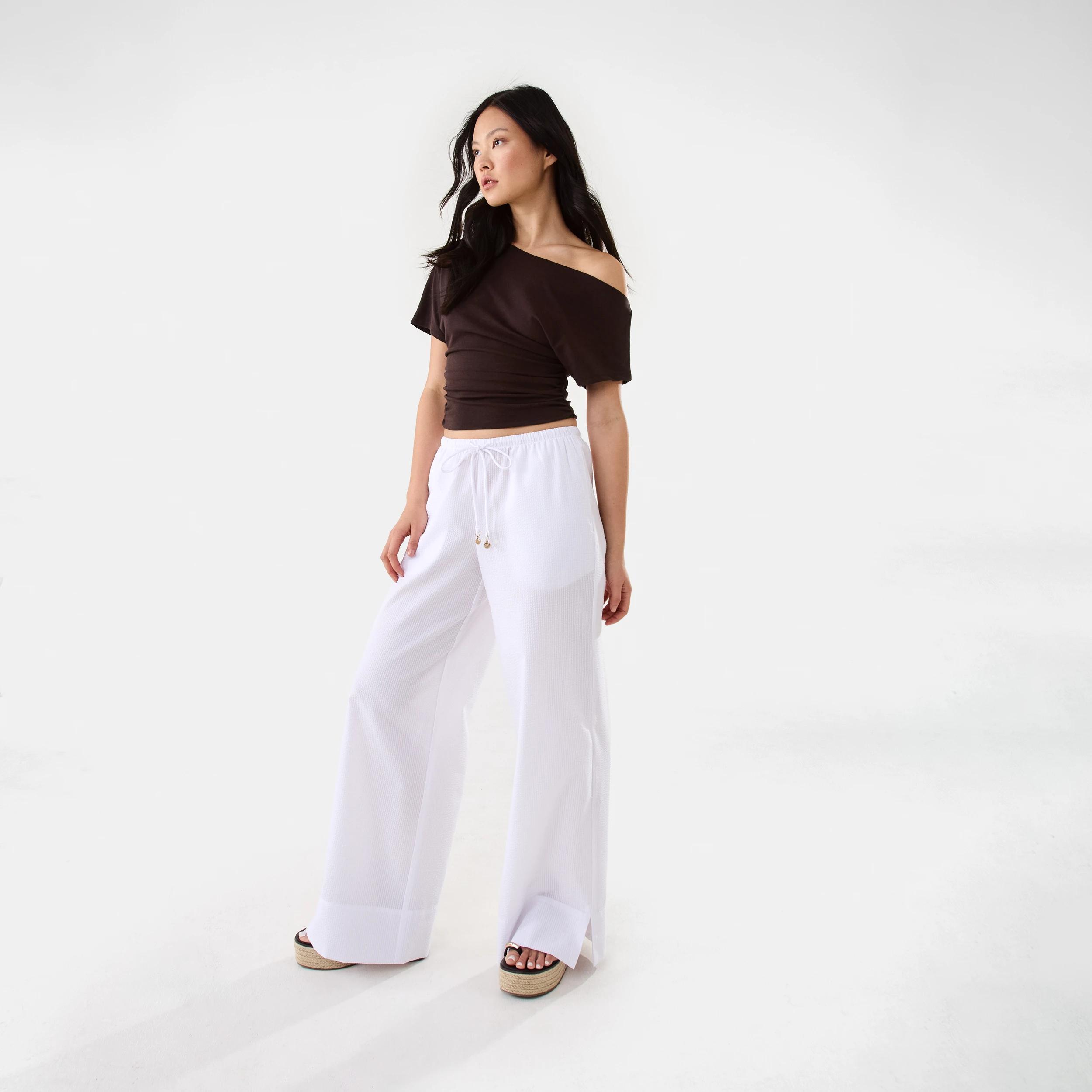 5 Off Shoulder Jersey T-shirt Choc Plum, 5 of 9