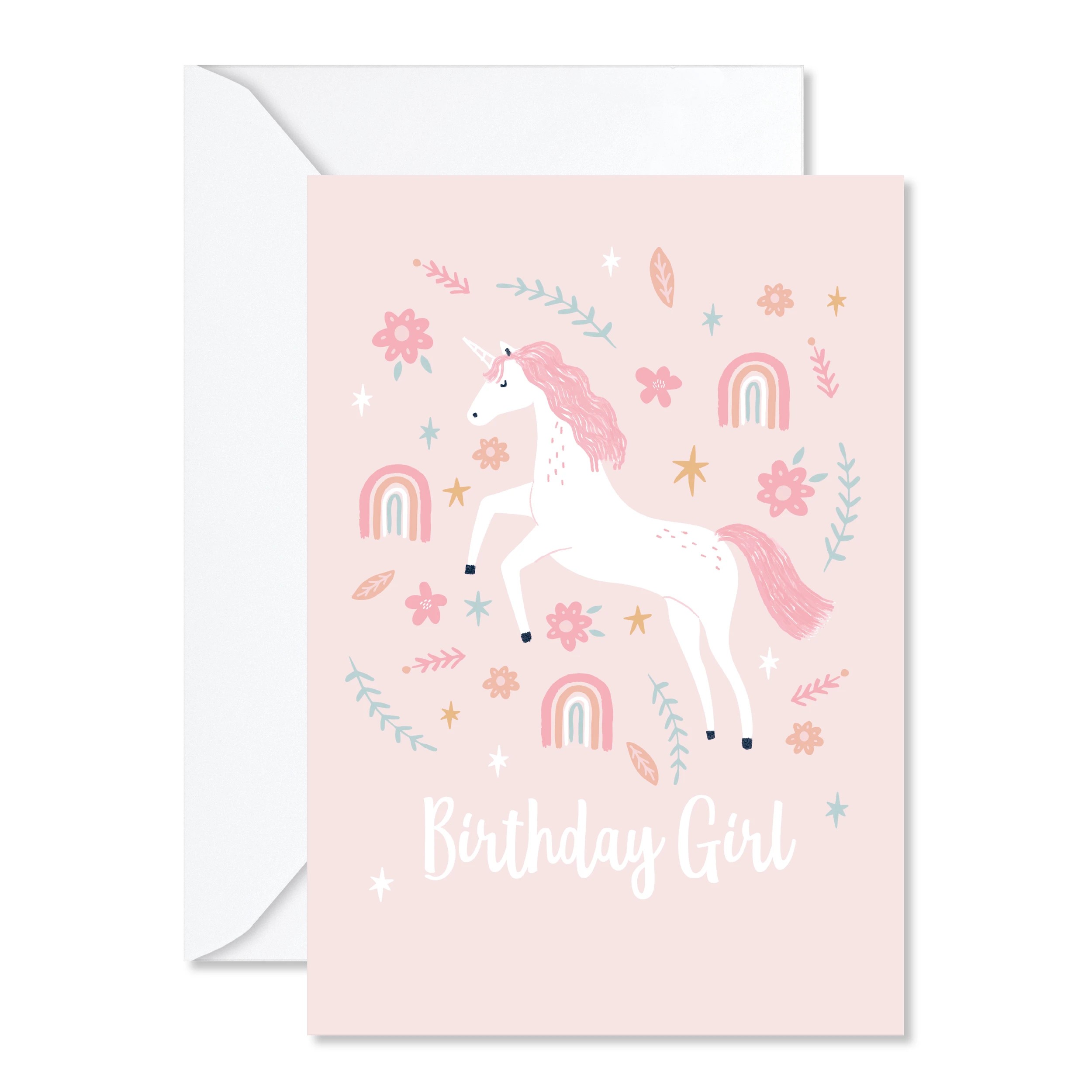 1 Hallmark Birthday Card - Unicorn, 1 of 3