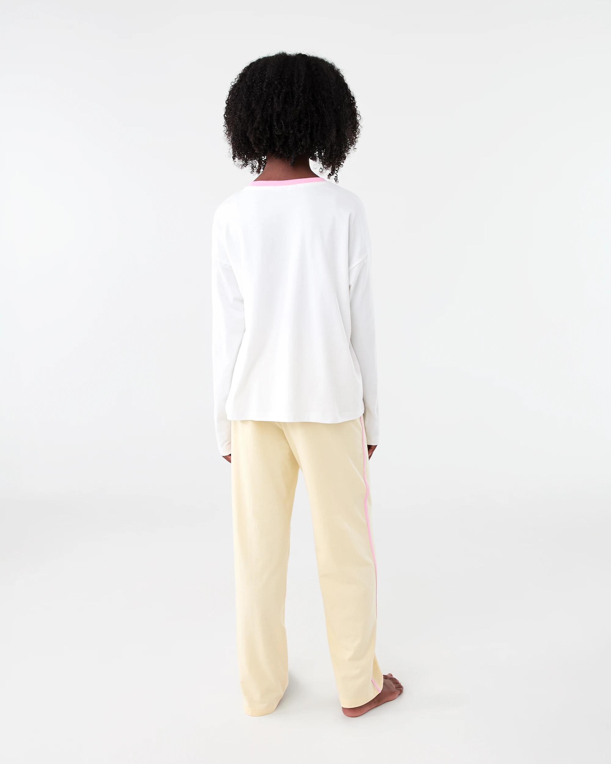 2 Lounge Pyjama Set Wht Stmp, 2 of 7