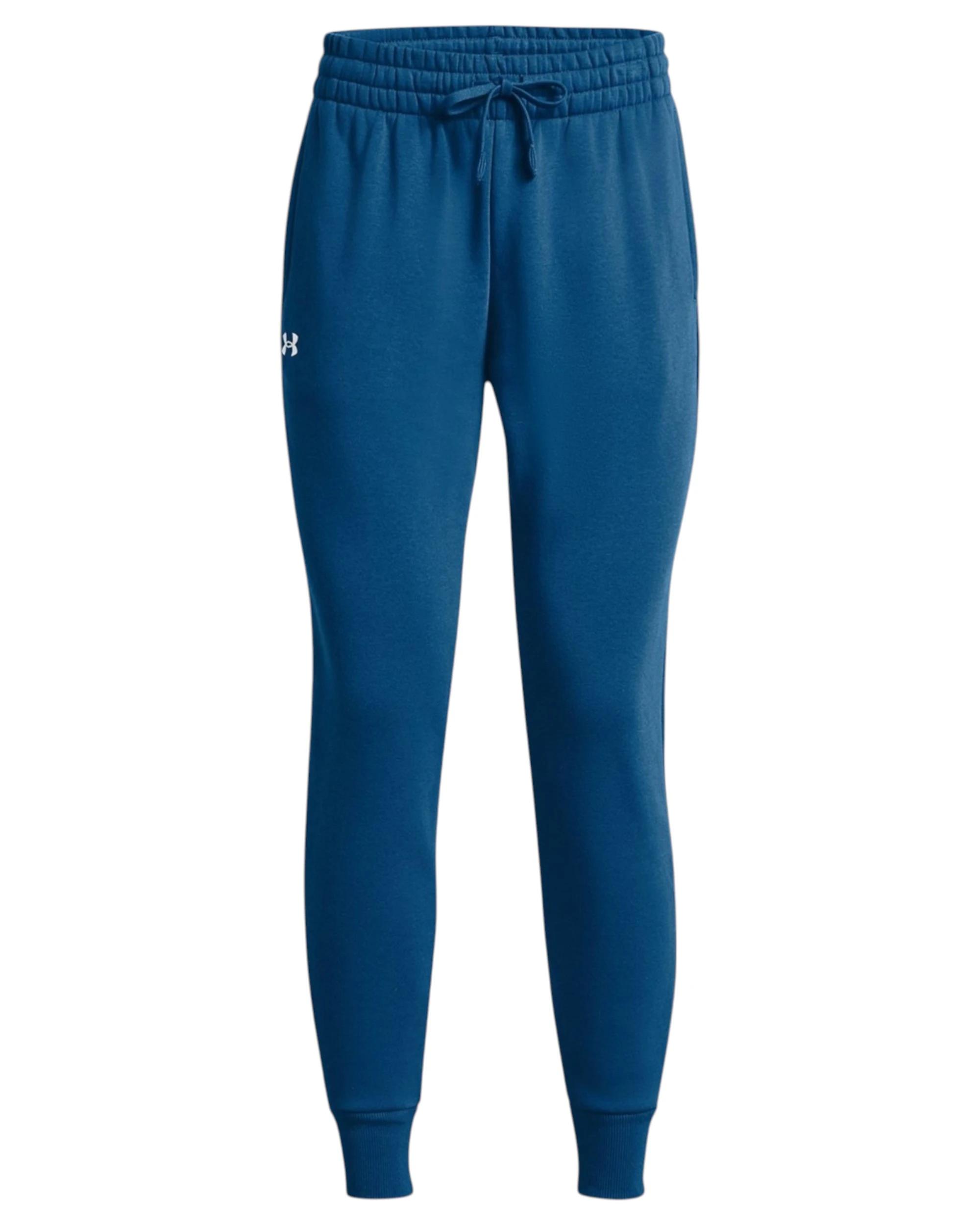 1 Under Armour Womens Rival Fleece Jogger Pants Blue Trackies BLUE, 1 of 6
