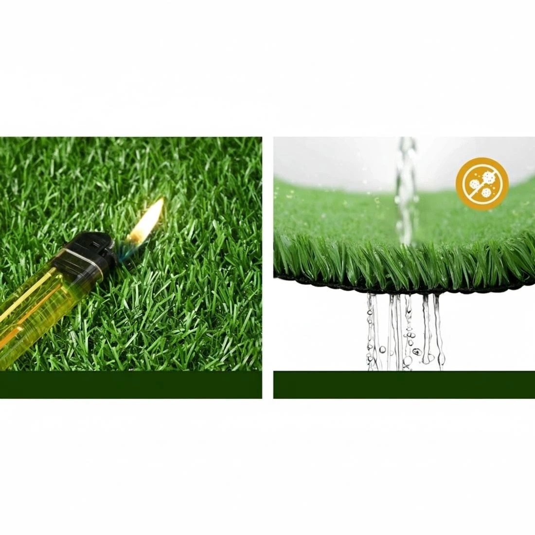 5 Prime Turf Artificial Grass 2mx5m 17mm Synthetic Fake Lawn Turf Plant Plastic - Green, 5 of 7