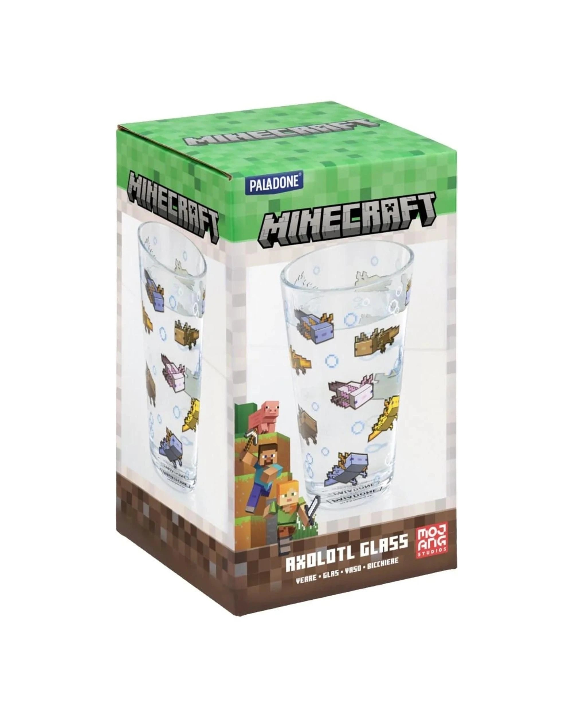 3 Minecraft Axolotl Drinking Glass, 3 of 5