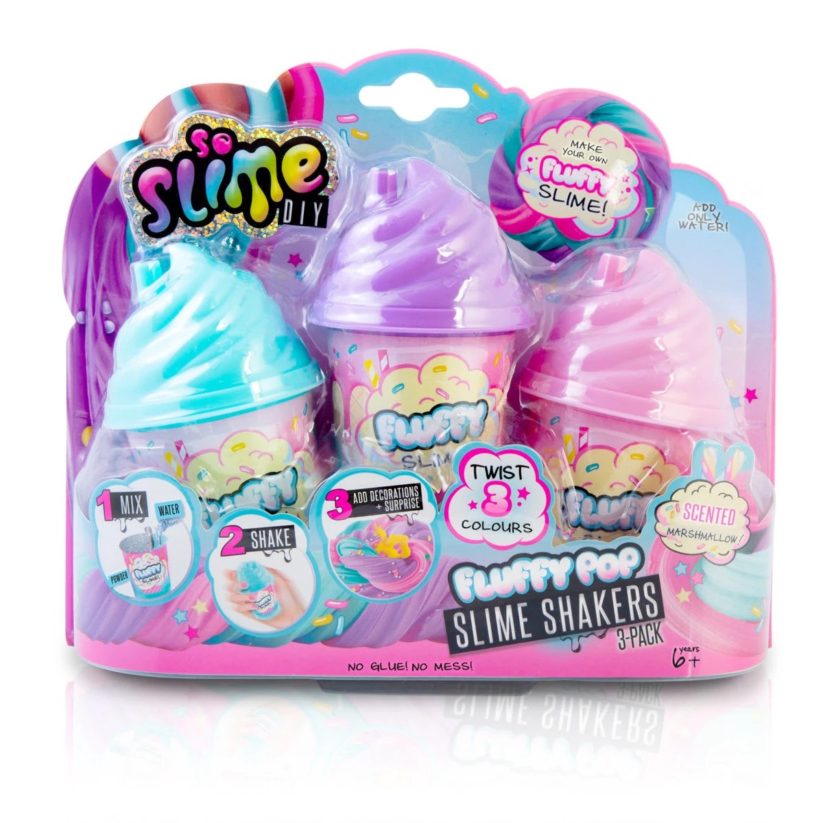 1 3 Pack So Slime DIY Fluffy Pop Shakers, 1 of 4