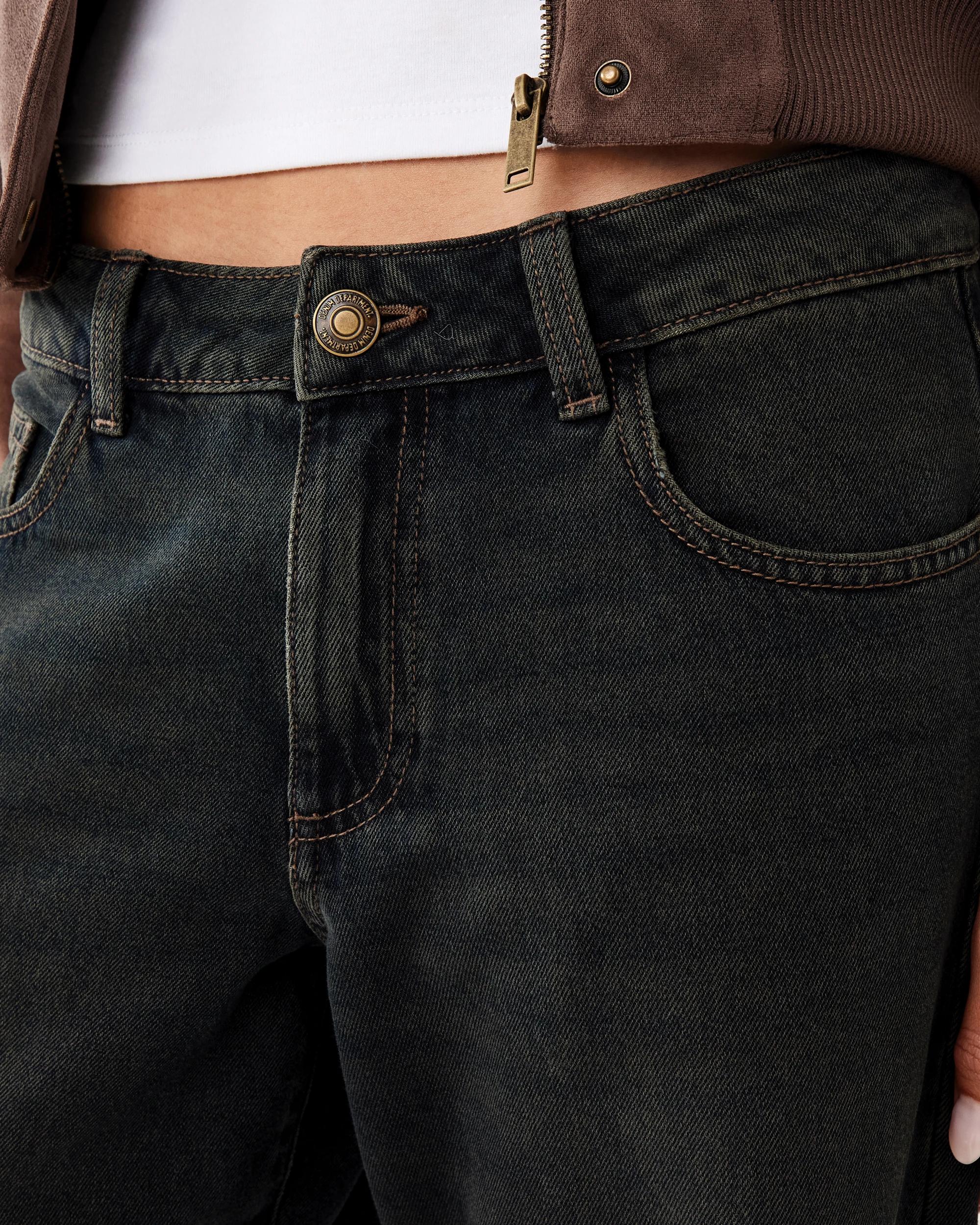 7 Low Rise Wide Leg Jeans Dark Wash, 7 of 10