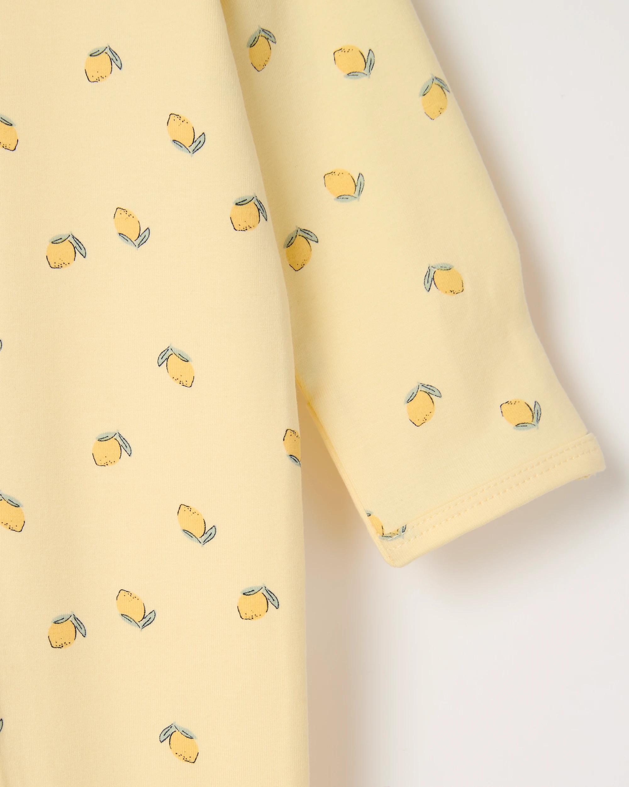 2 Target Baby Organic Cotton Print Zip Coverall LEMON ANISE FLOWER, 2 of 2