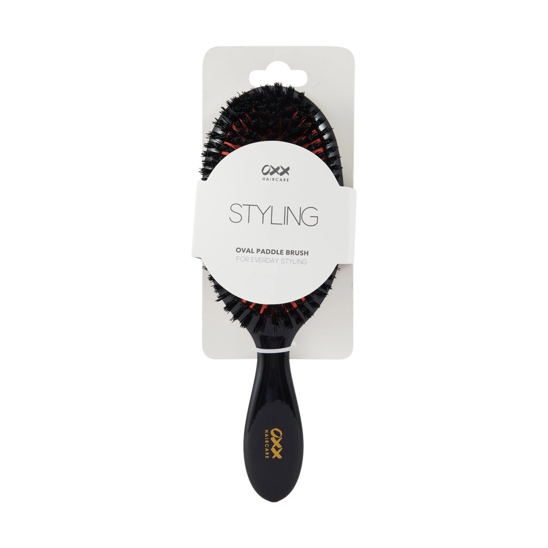 4 OXX Haircare Styling Oval Paddle Brush - Black and Orange, 4 of 4