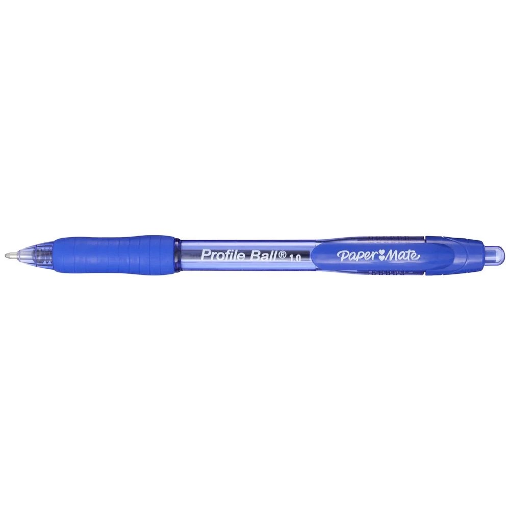 2 Paper Mate Profile Ballpoint Pens 1mm Blue 12 Pack, 2 of 5