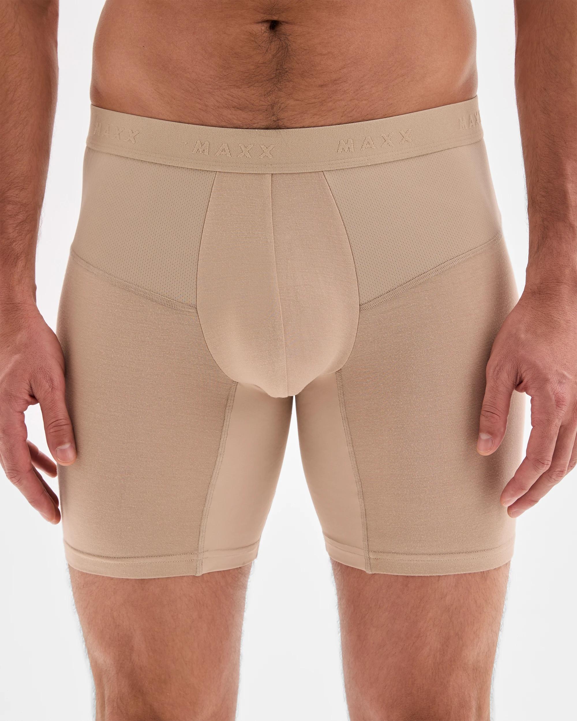 3 Mens Premium Bamboo Trunks - Maxx TAUPE, 3 of 3