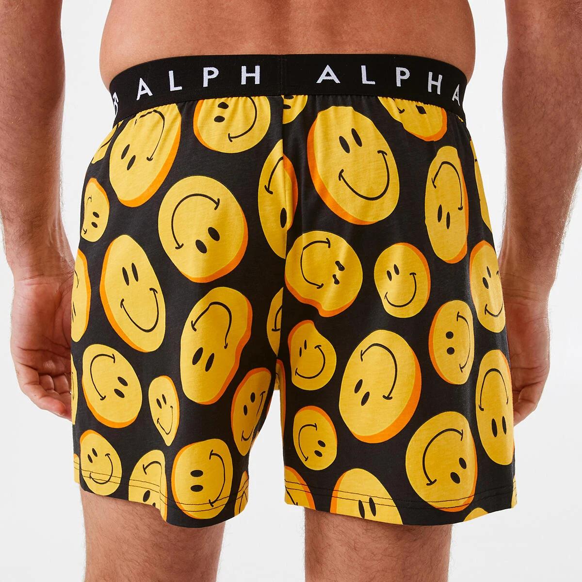 3 Printed Jersey Boxers Smileyface, 3 of 5