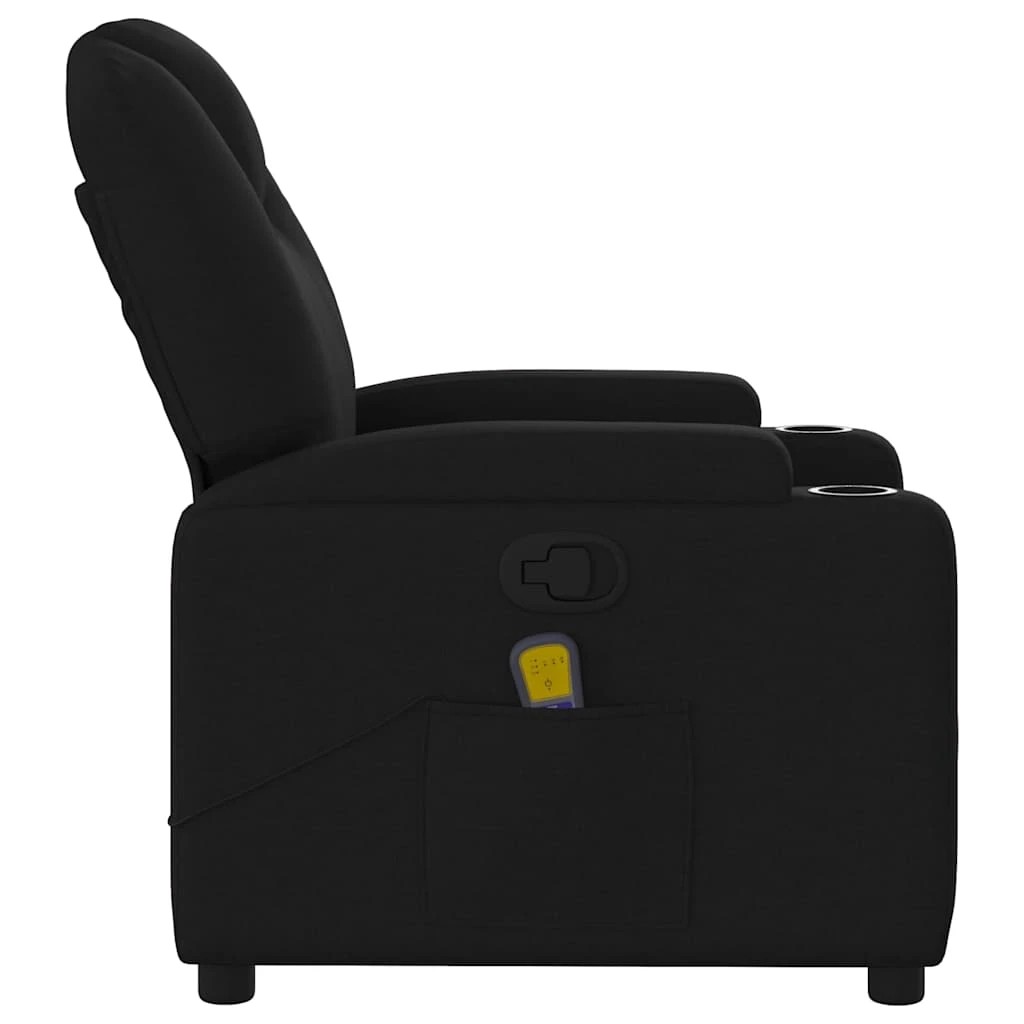 5 vidaXL massage recliner chair Adjustable Footrests - Black, 5 of 9