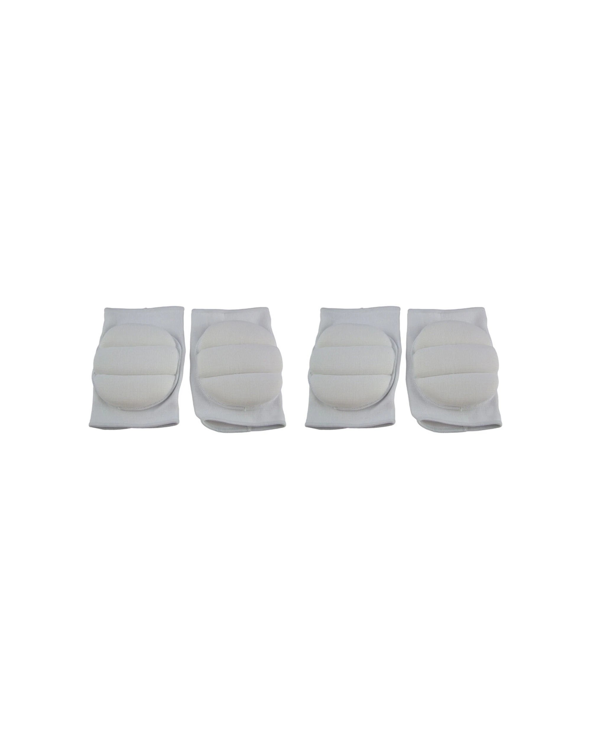1 Regent 2PK Sports Knee Support Pads Football Gear Protector Pair Senior - White, 1 of 4