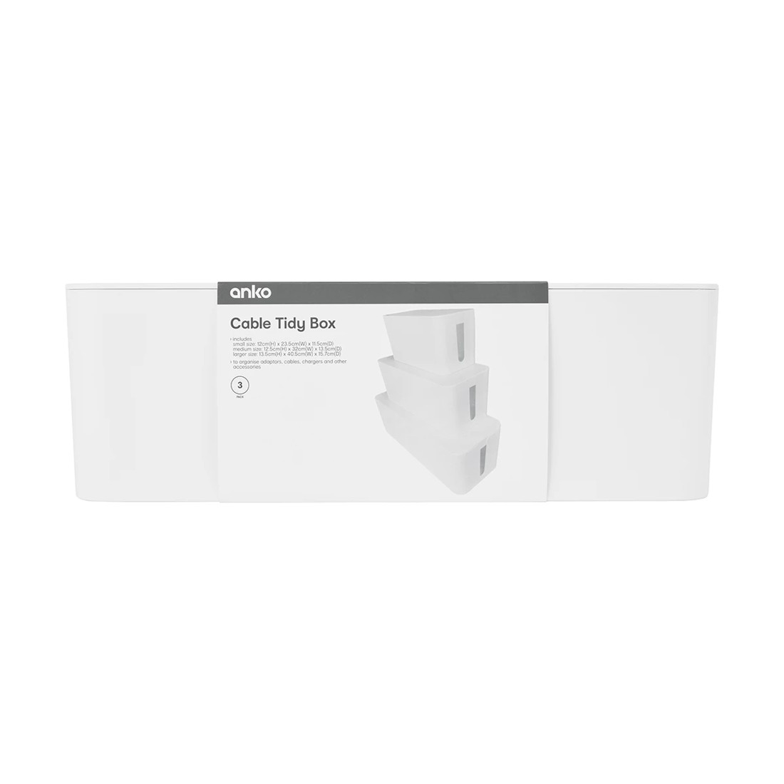 9 3 Pack Cable Tidy Box, 9 of 9