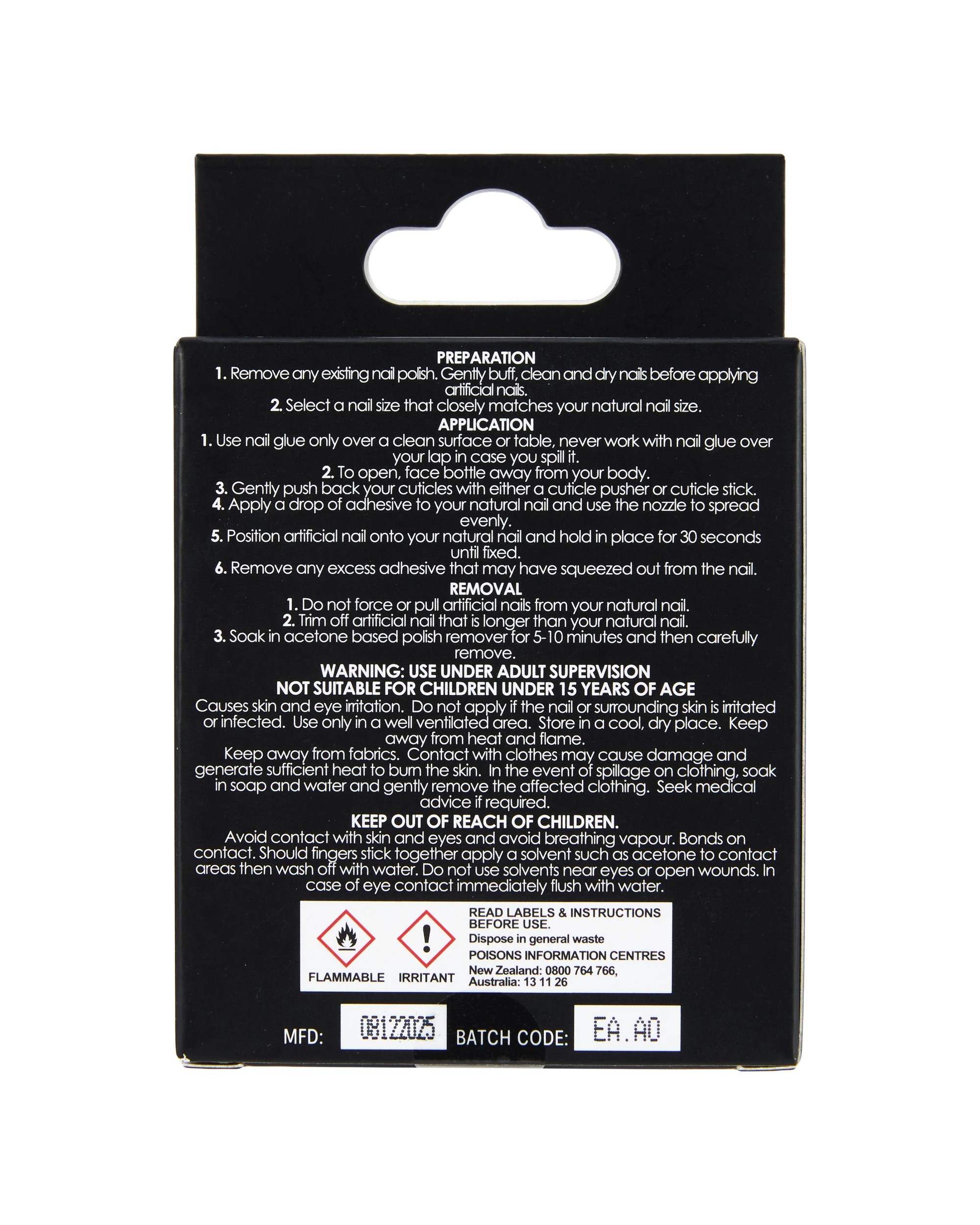 4 OXX Cosmetics 24 Pack Artificial Nails with Adhesive - Stiletto, Orange, 4 of 4