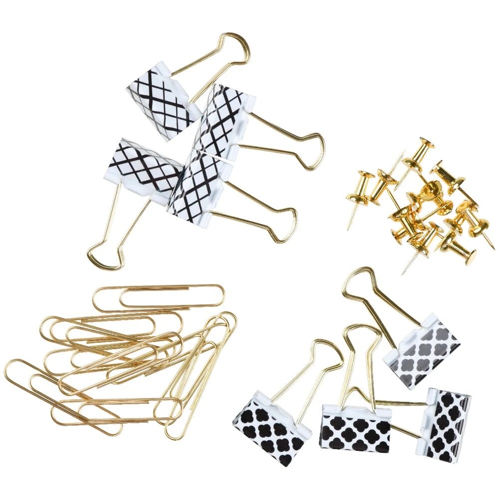 3 Otto Pin & Clip Set Black/Gold 117 Pack, 3 of 7