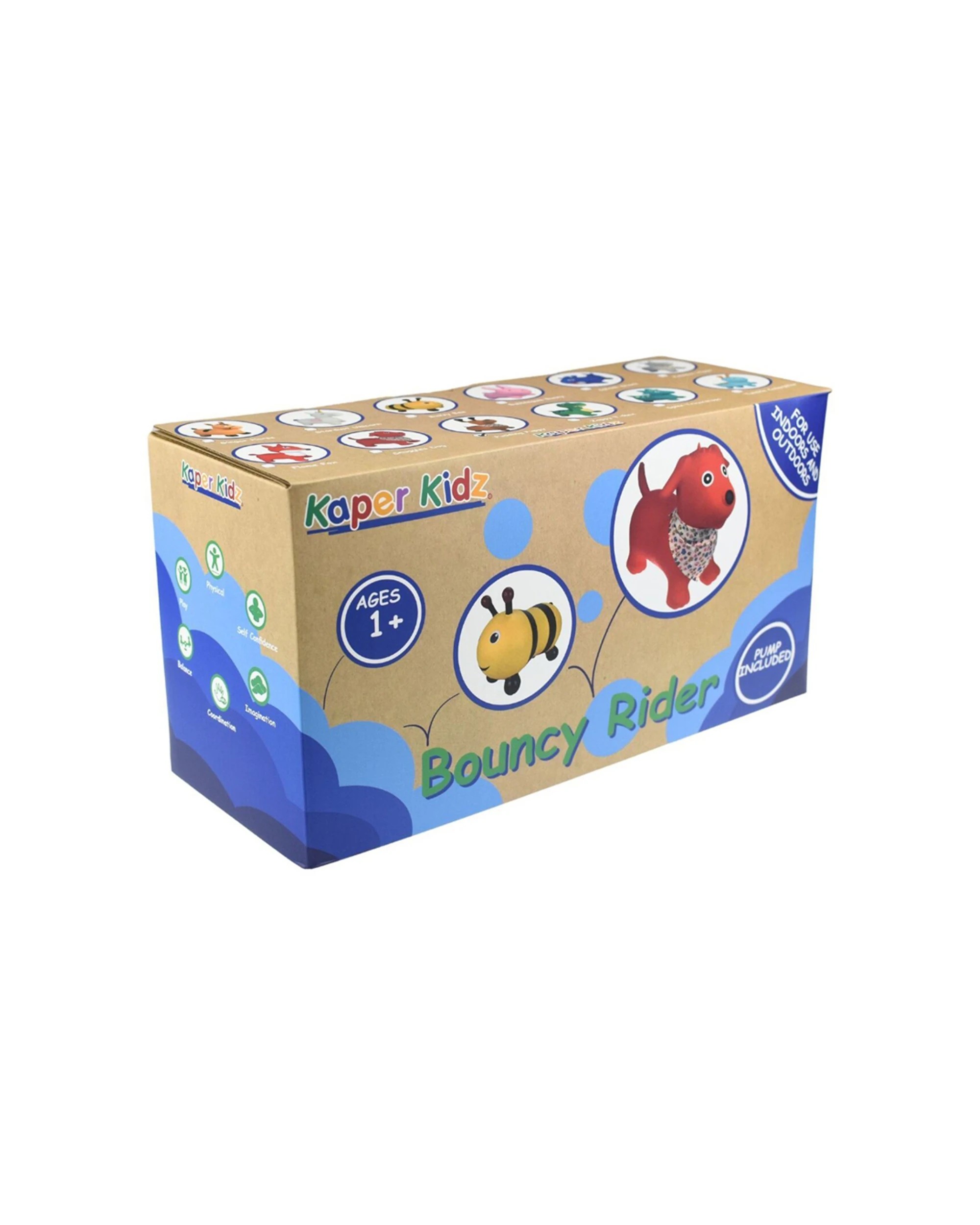 7 Kaper Kidz Bouncy Rider Buzzy The Bee Kids Ride On Toy - Multi, 7 of 7