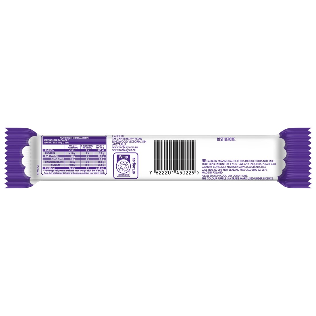 2 Cadbury Curly Wurly 21.5g, 2 of 2