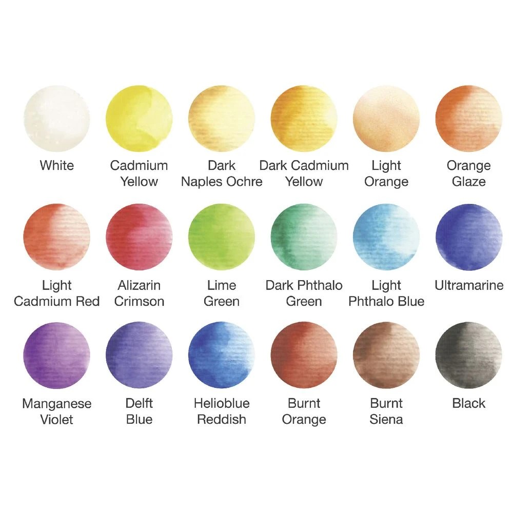 3 Faber-Castell Watercolour Pans and Brush 18 Pack, 3 of 3