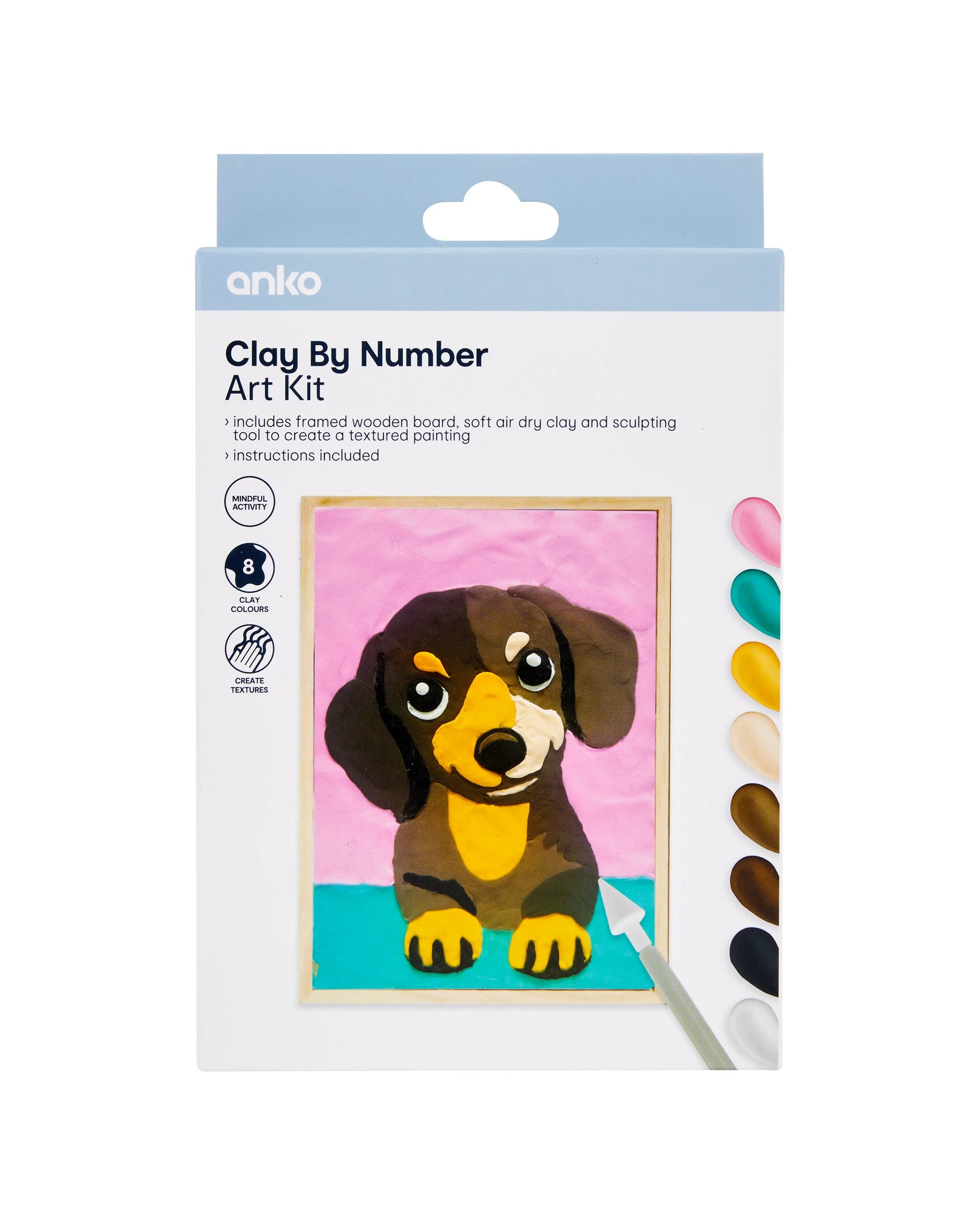 1 Clay by Number Art Kit - Dog, 1 of 3