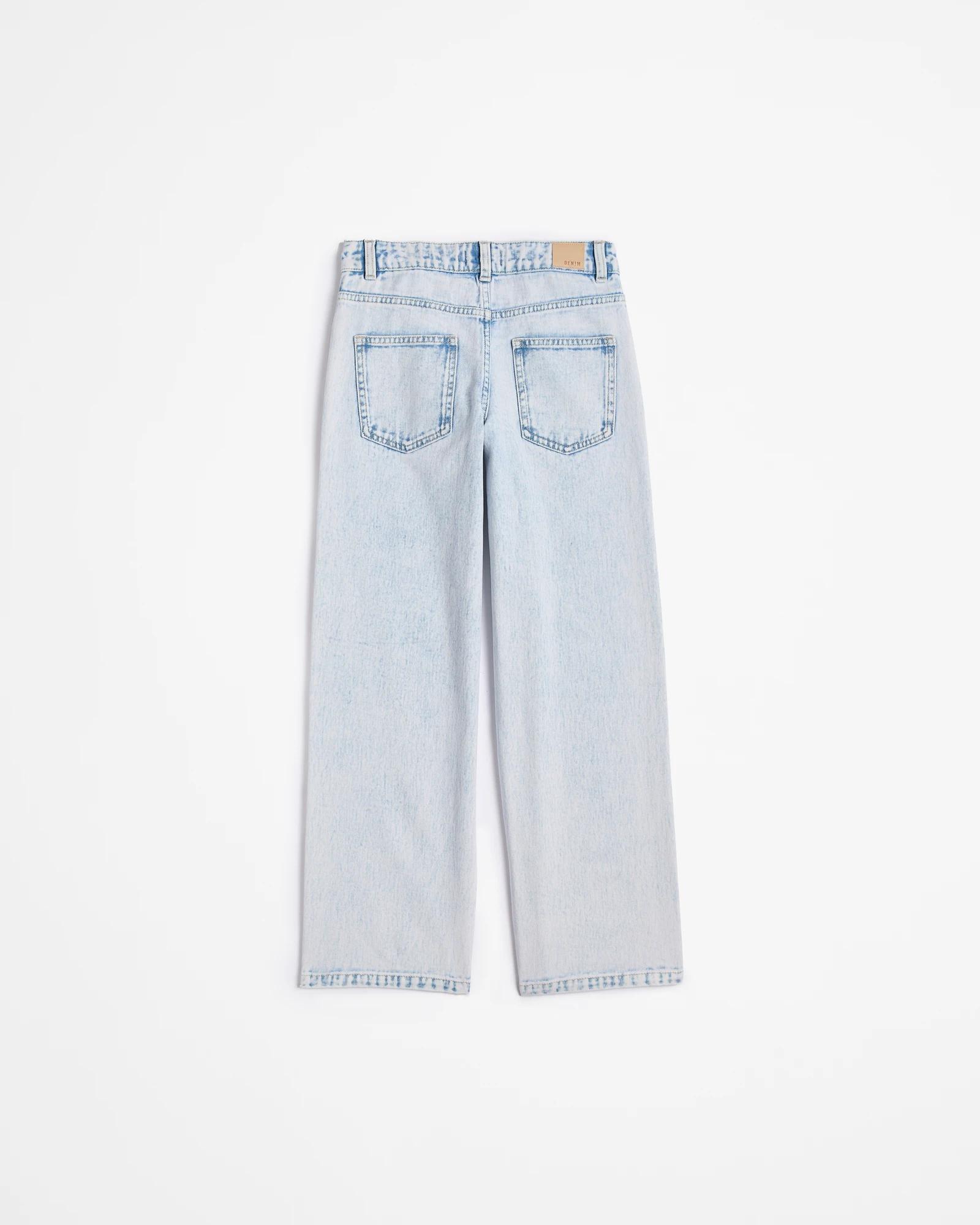 3 Target Wide Leg Denim Jeans LIGHT WASH, 3 of 3