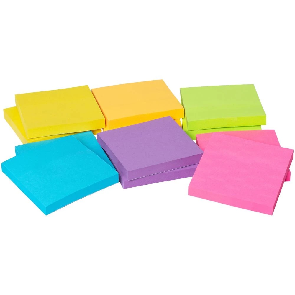 4 J.Burrows Stick-It Notes 76x76mm Assorted Ultra 12 Pack, 4 of 4