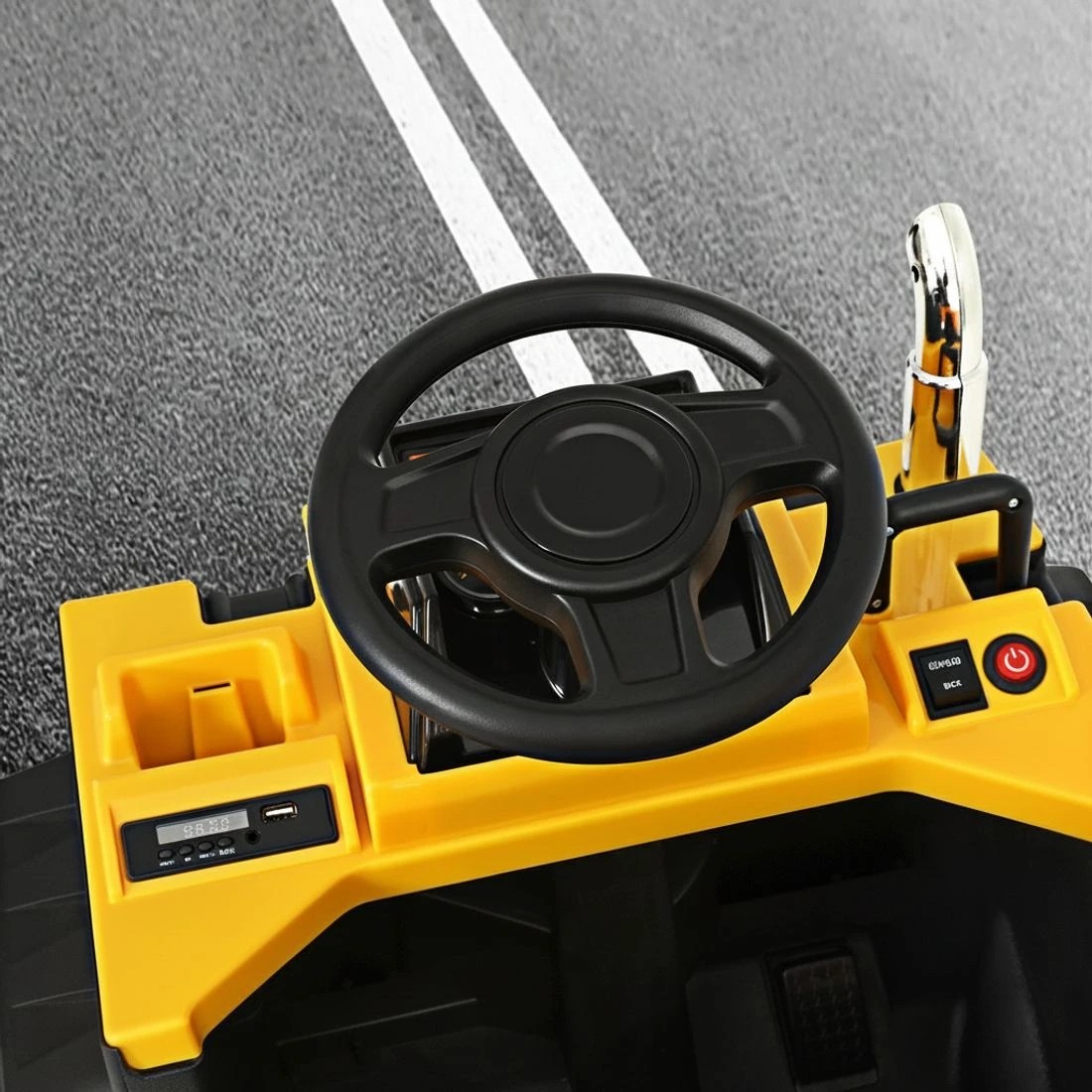 4 Rigo Kids Electric Ride On Car Dumptruck Loader Toy Cars 12V - Yellow, 4 of 5