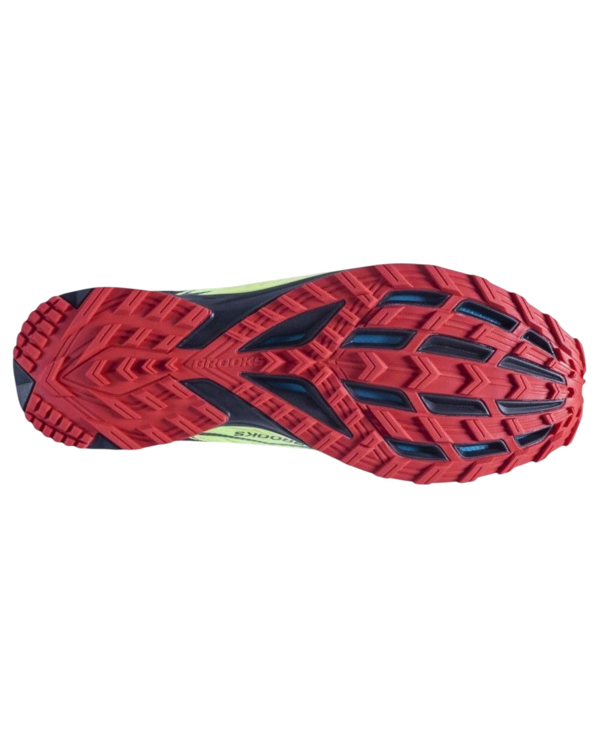 6 Brooks Mens Mazama Trail Runners Shoes BLACK/RED/YELLOW, 6 of 6