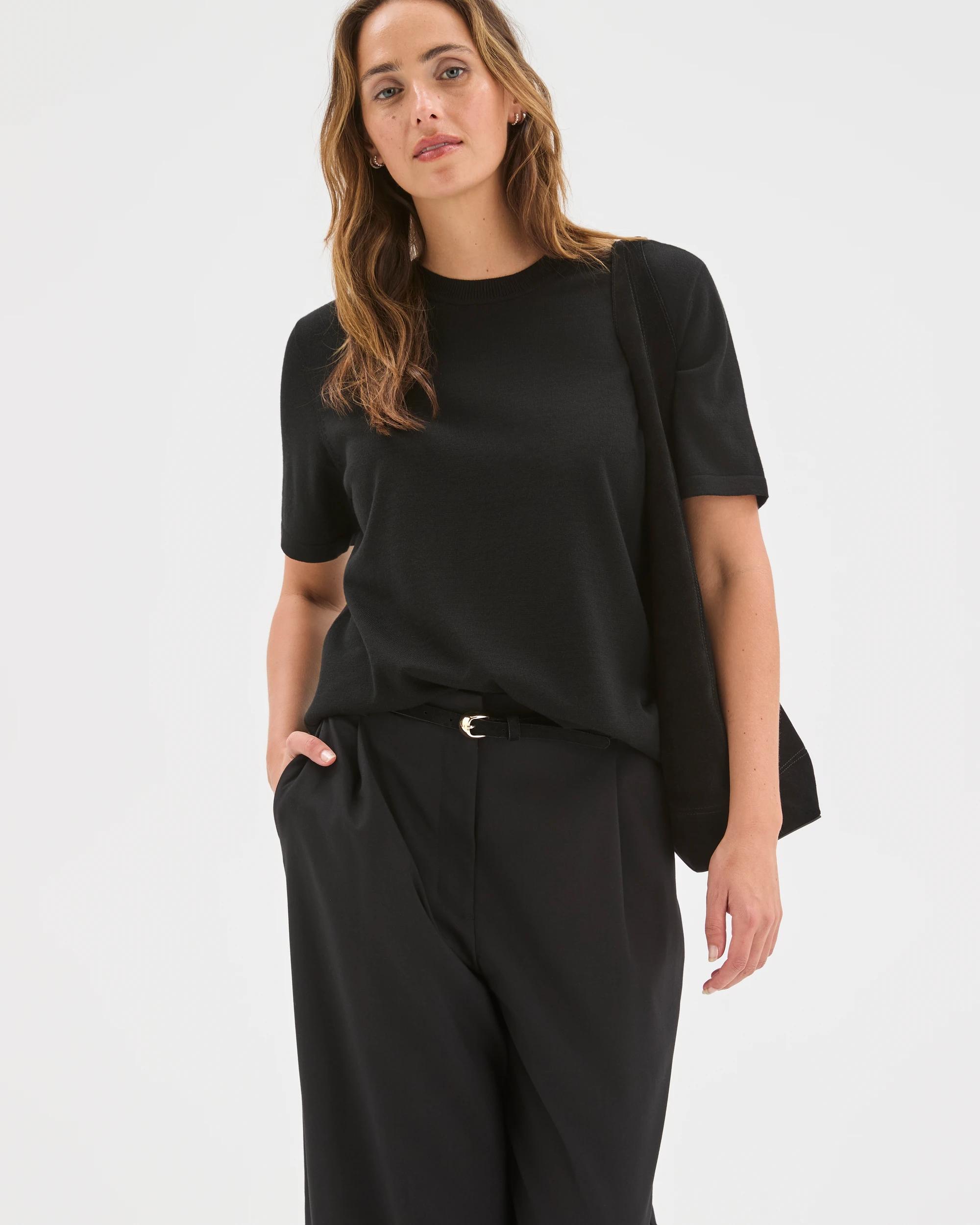 5 Preview Ultimate Knit Top BLACK, 5 of 7