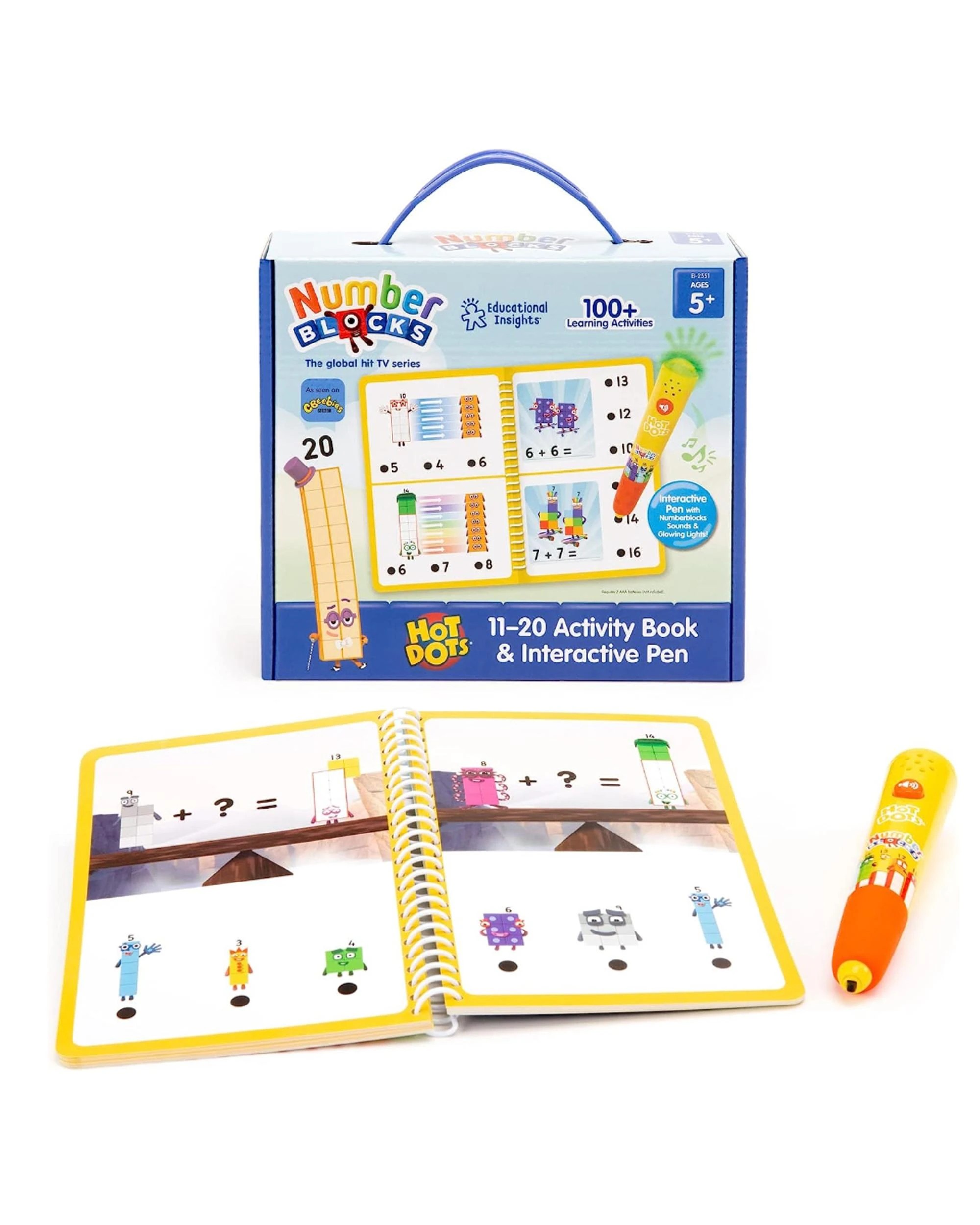 2 Hot Dots Numberblocks 11-20 Activity Book and Interactive Pen, 2 of 4