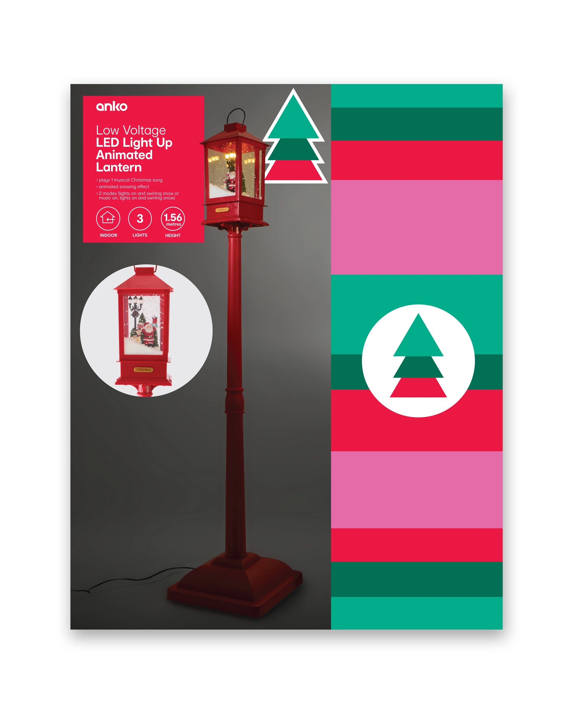 10 LED Light Up Animated Lantern, 10 of 10