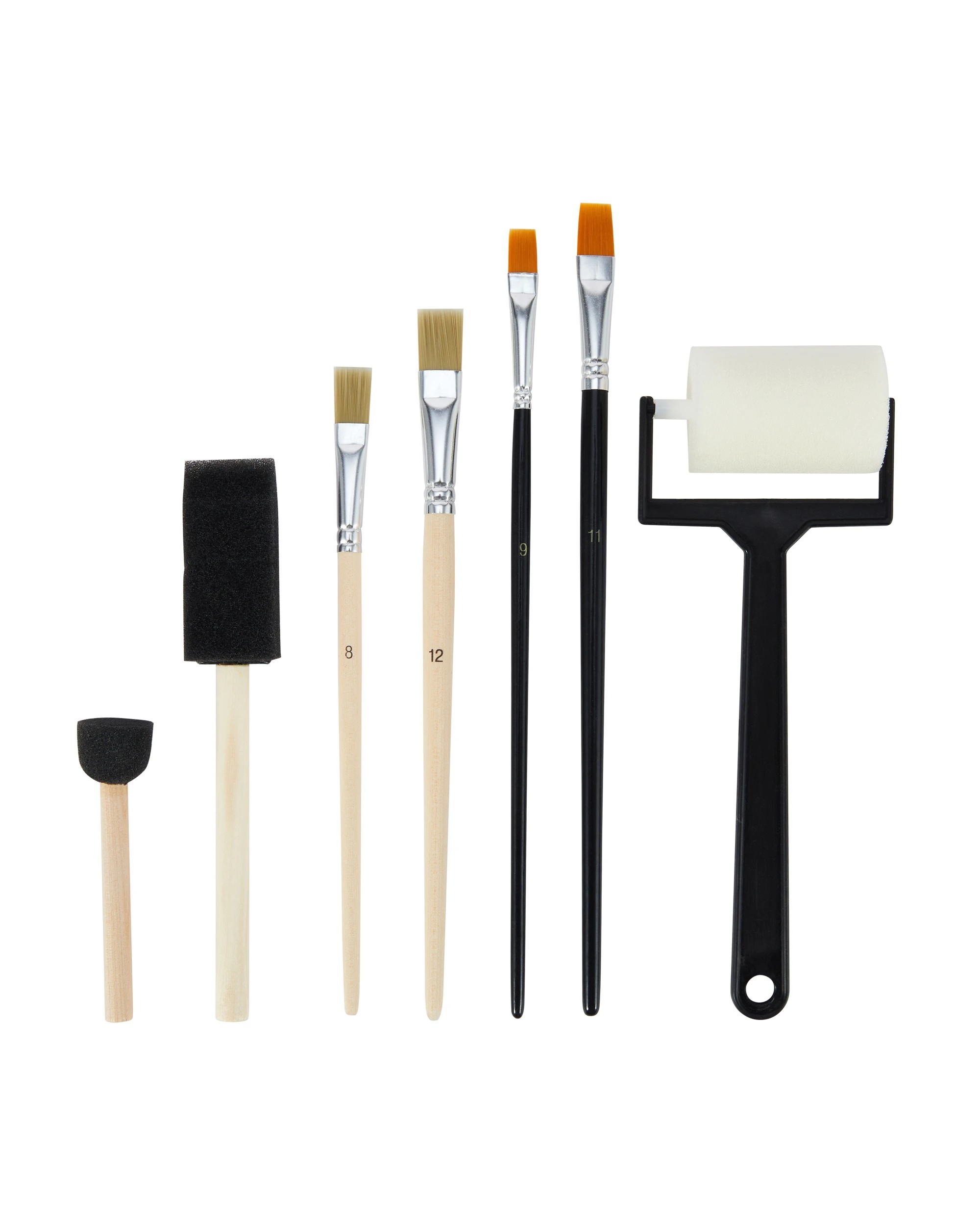 2 7 Pack Hobby Mix Brush Set, 2 of 4