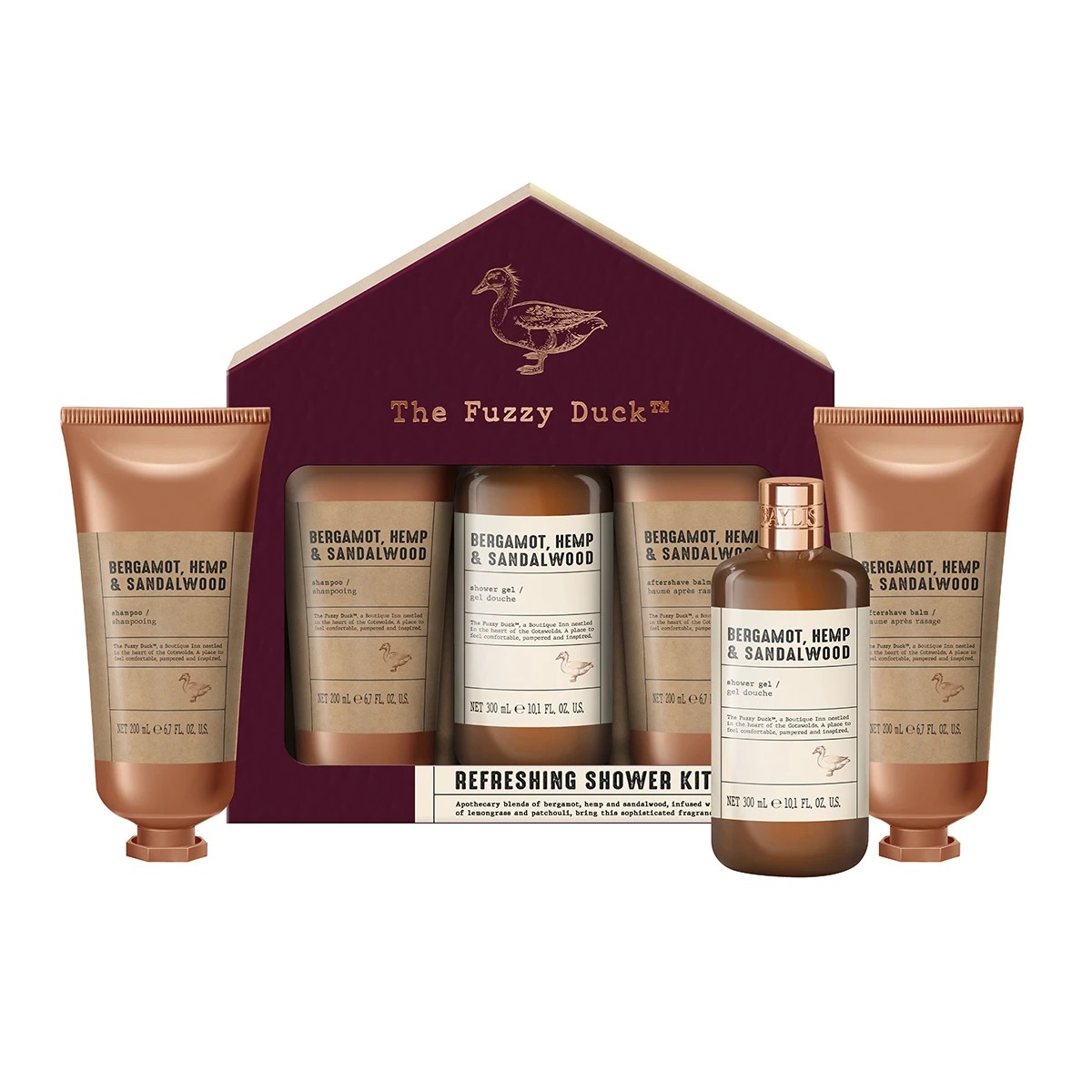 2 Baylis & Harding The Fuzzy Duck Refreshing Shower Kit - Bergamot, Hemp and Sandalwood, 2 of 4