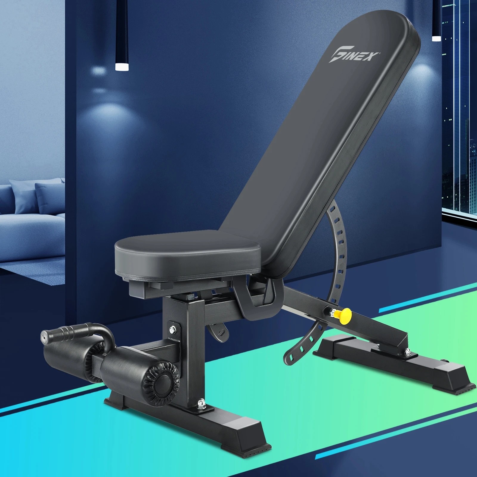 3 Finex Adjustable Weight Bench FID Bench - Black, 3 of 8