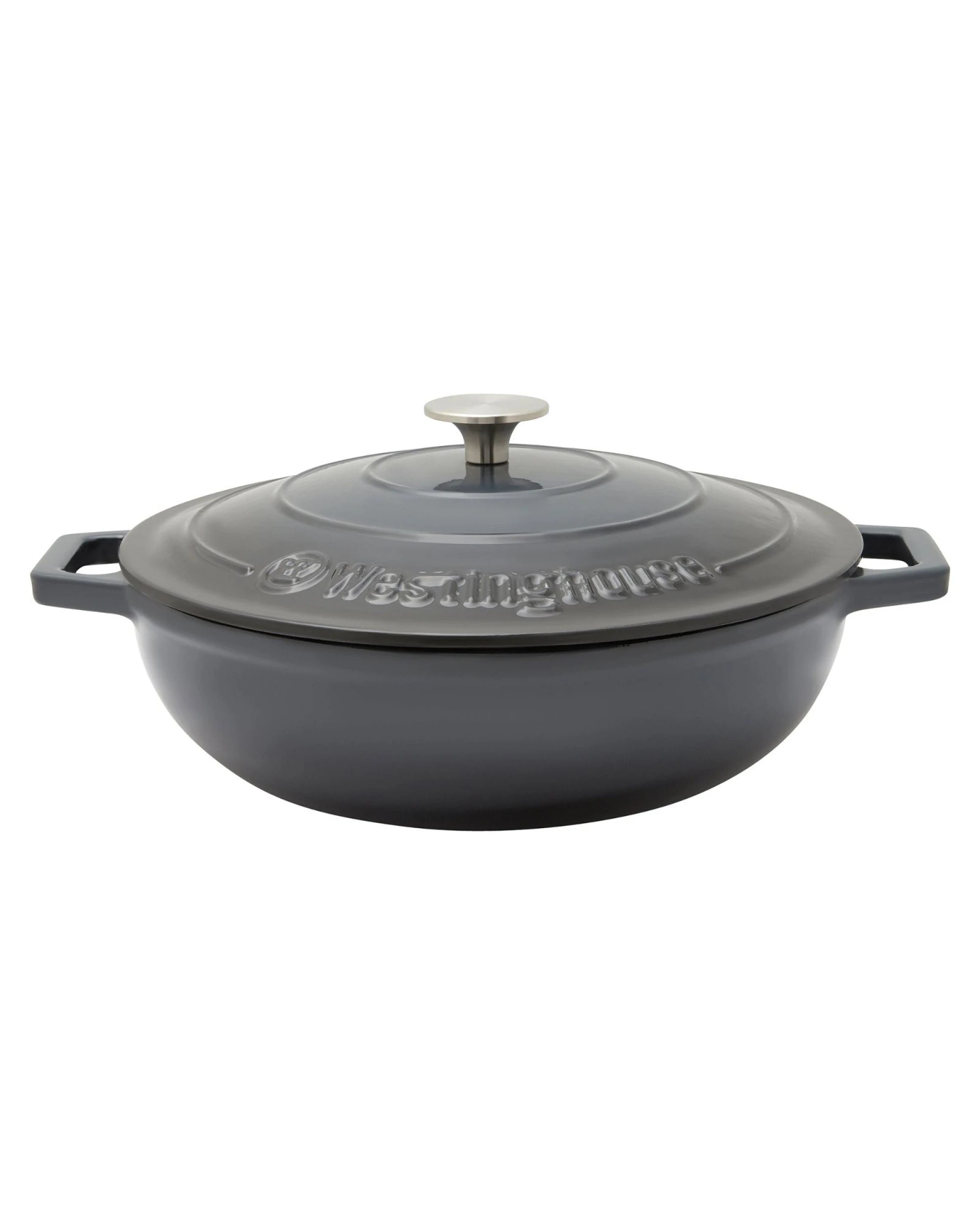 1 Westinghouse 4L Oval Cast Iron Casserole Pot, 1 of 7