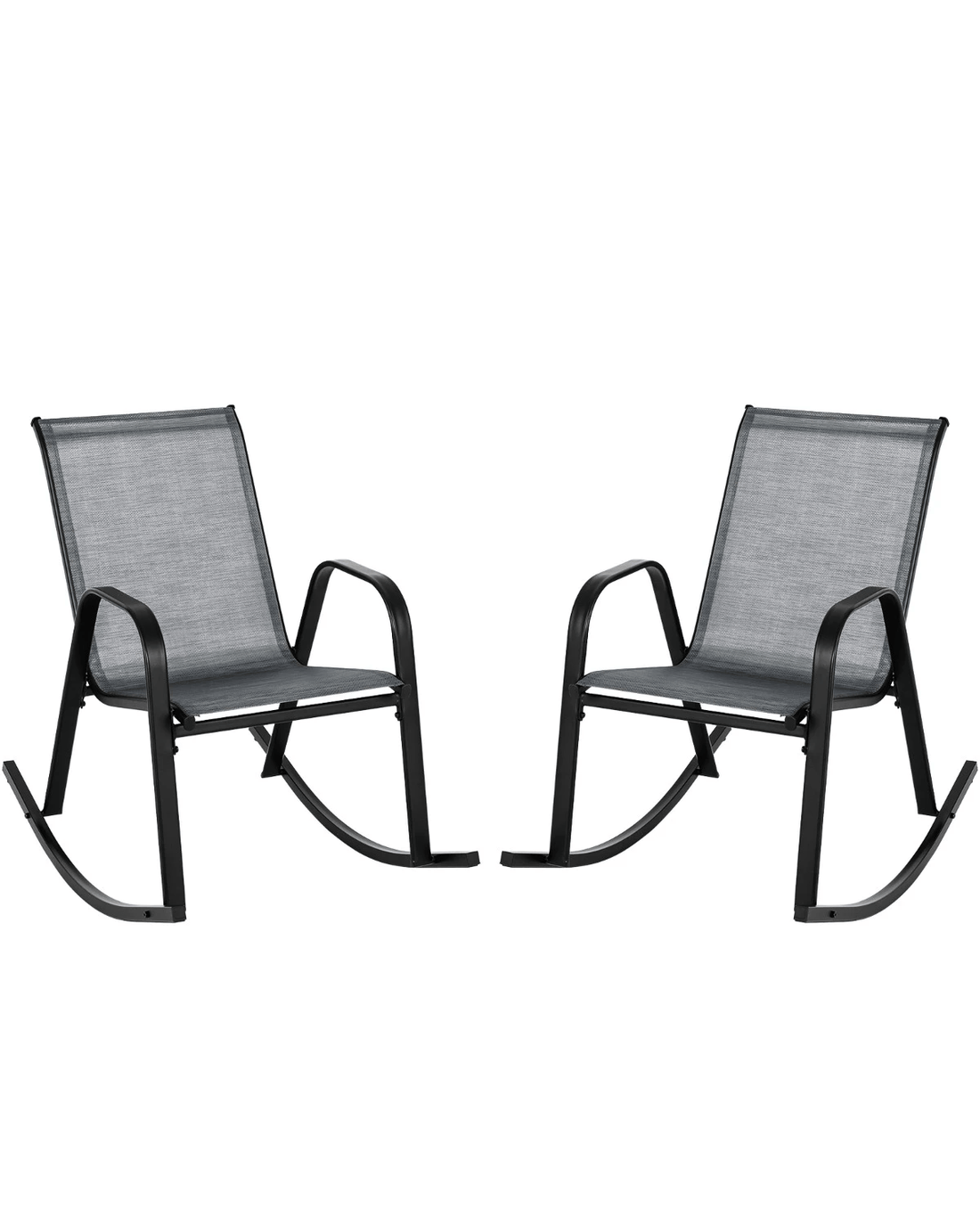 Costway 2PCS Patio Rocking Chair Outdoor Rockers Ergonomic Seats - Kmart