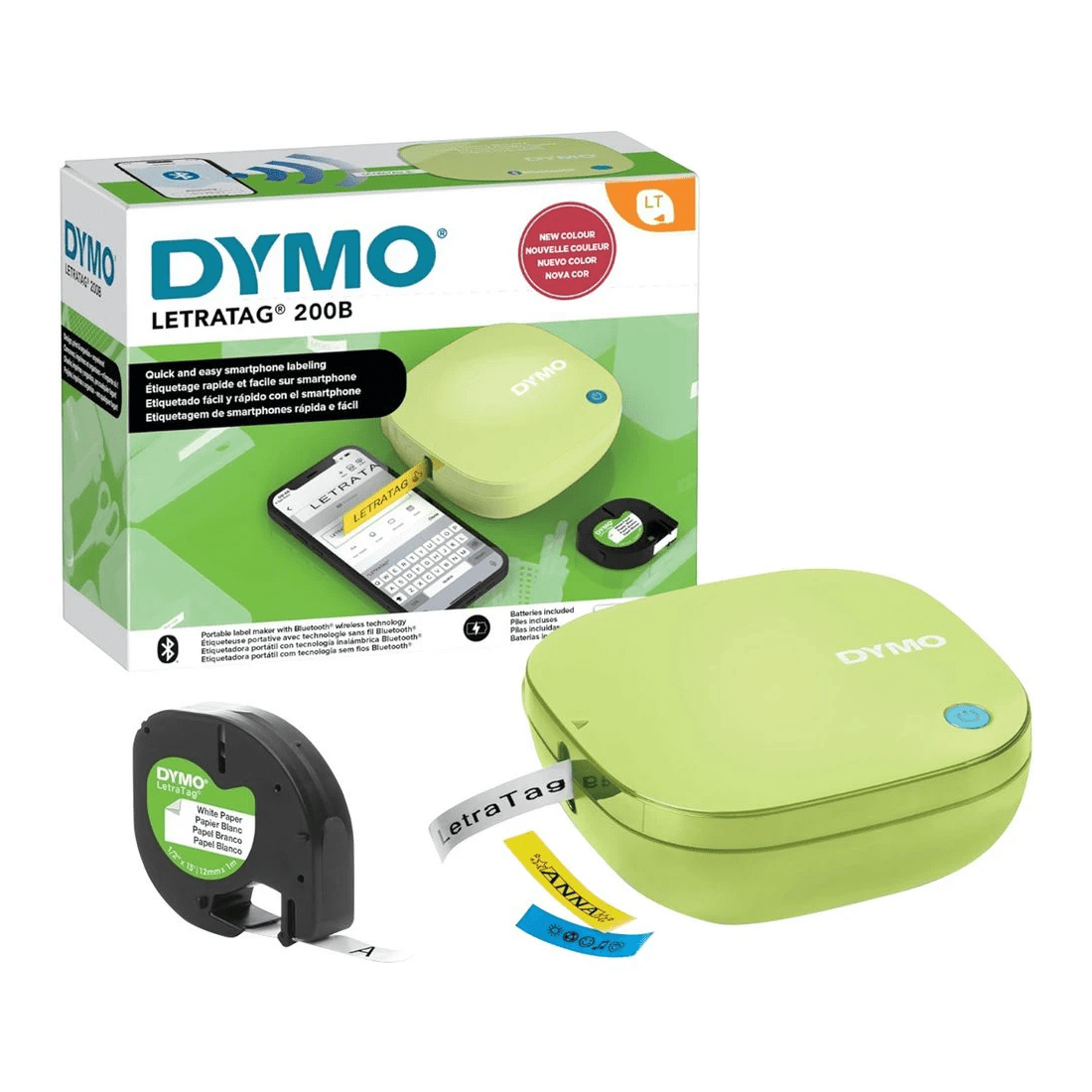 1 DYMO LetraTag 200B Bluetooth Labeller Yellow, 1 of 7