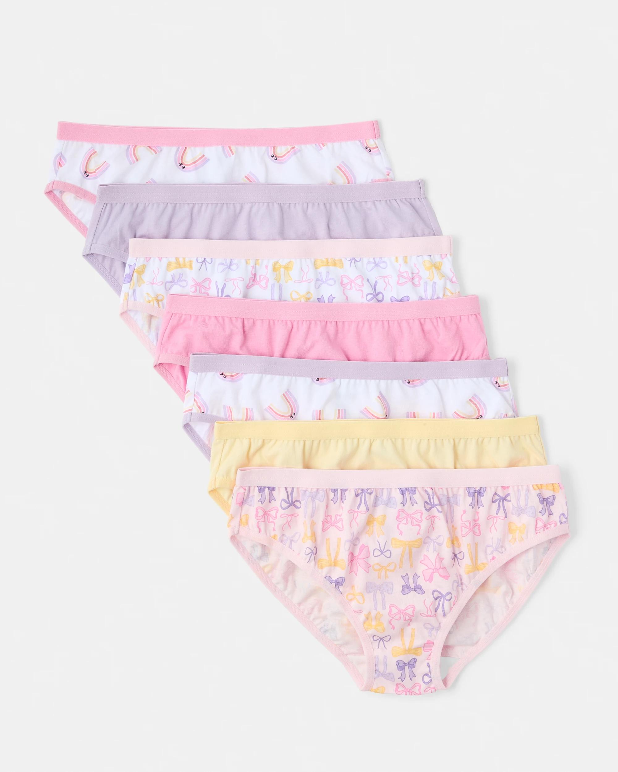 1 7 Pack Print Briefs Wht Rbow, 1 of 9