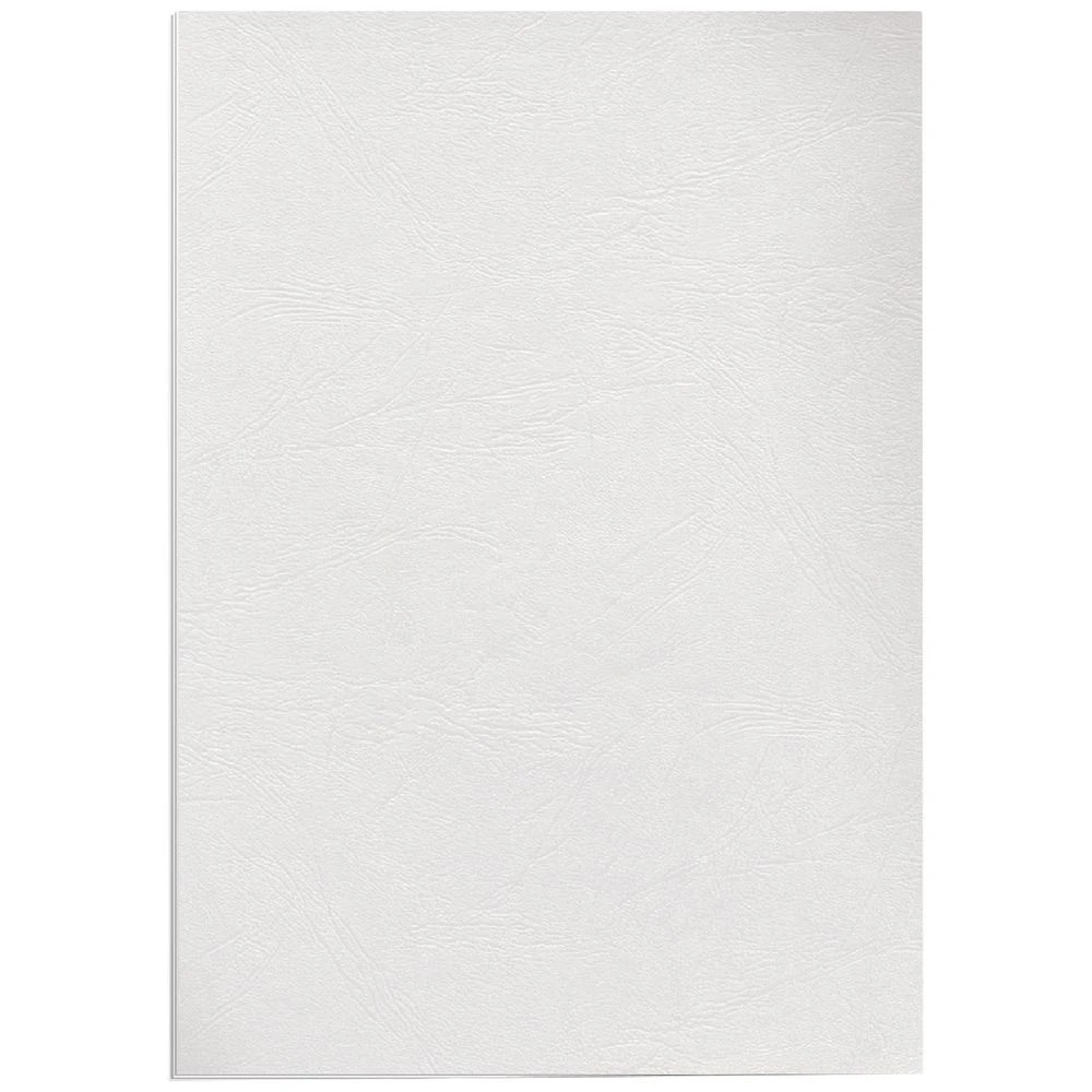 2 Fellowes Leatherboard Binding Covers A4 White 100 Pack, 2 of 3
