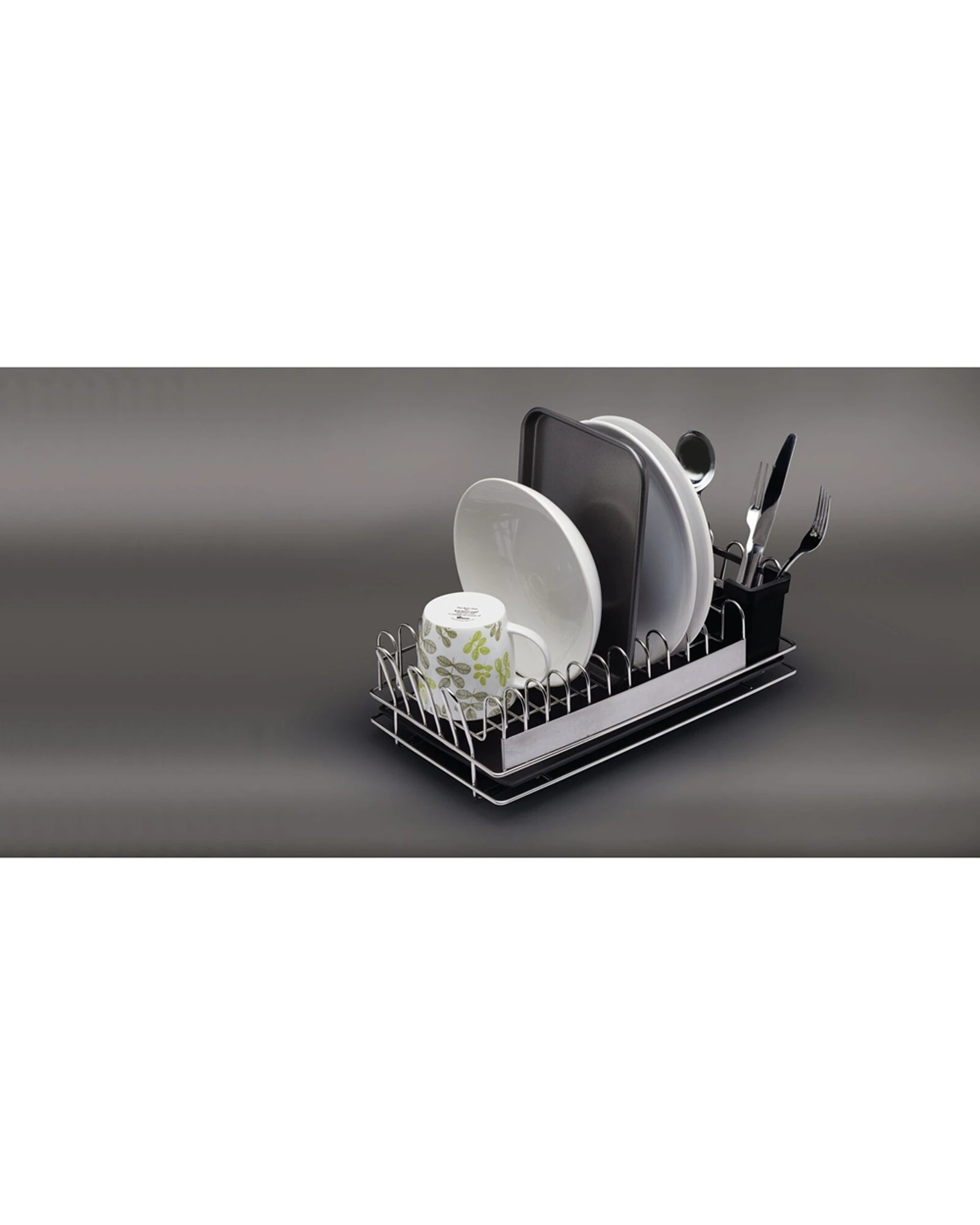 6 Mastercraft Stainless Steel Compact Dish Drainer Removable Drip Tray - Multi, 6 of 6