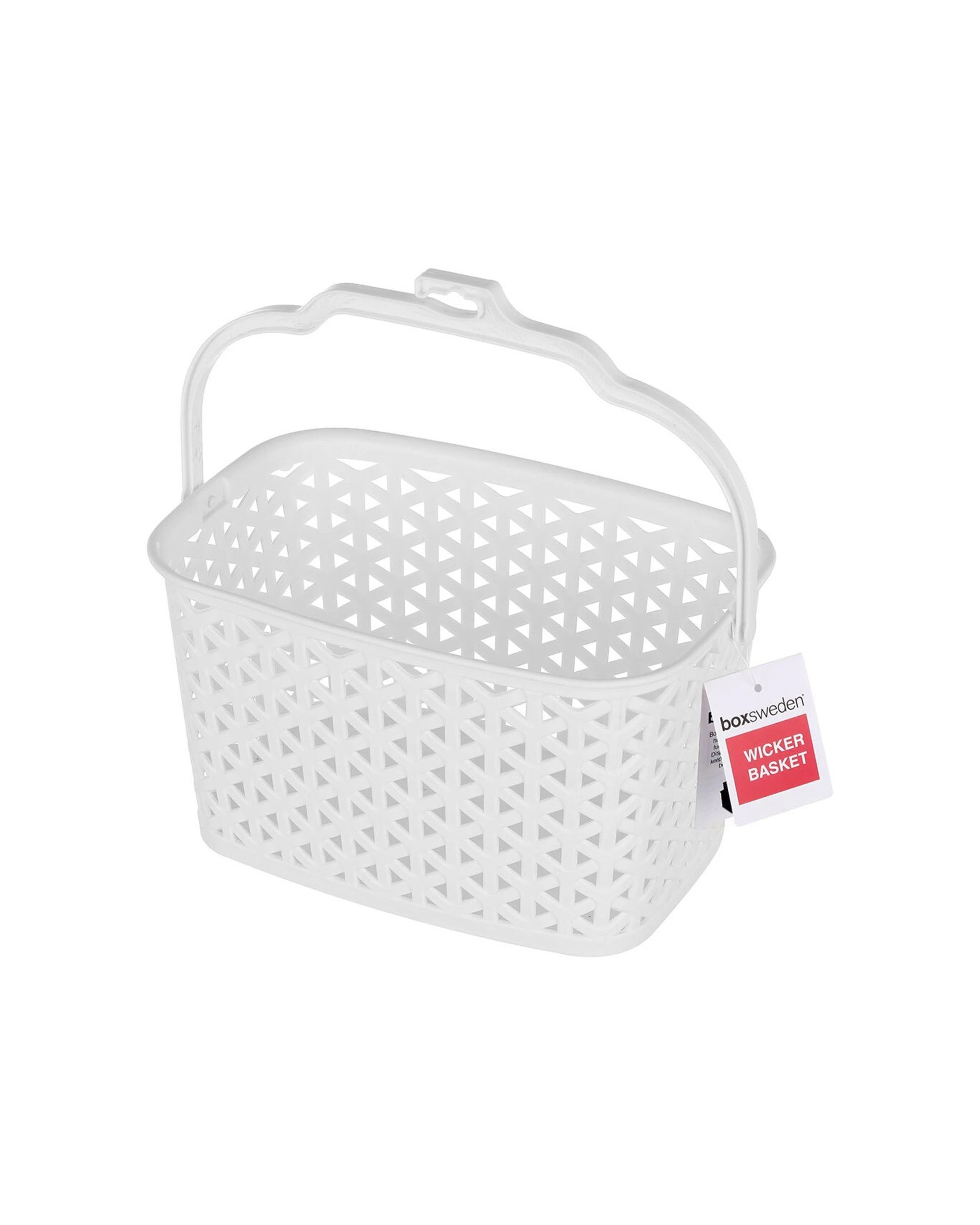 3 Boxsweden Wicker Design Peg Basket Storage Holder/organiser W/ Hook - Assorted, 3 of 4