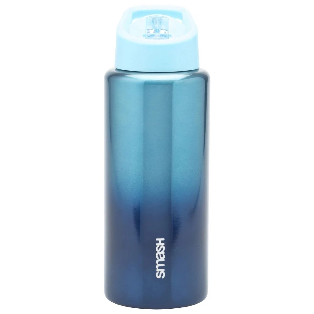 2 Smash Stainless Steel Bottle Blue and Aqua Ombre 1.1L, 2 of 3