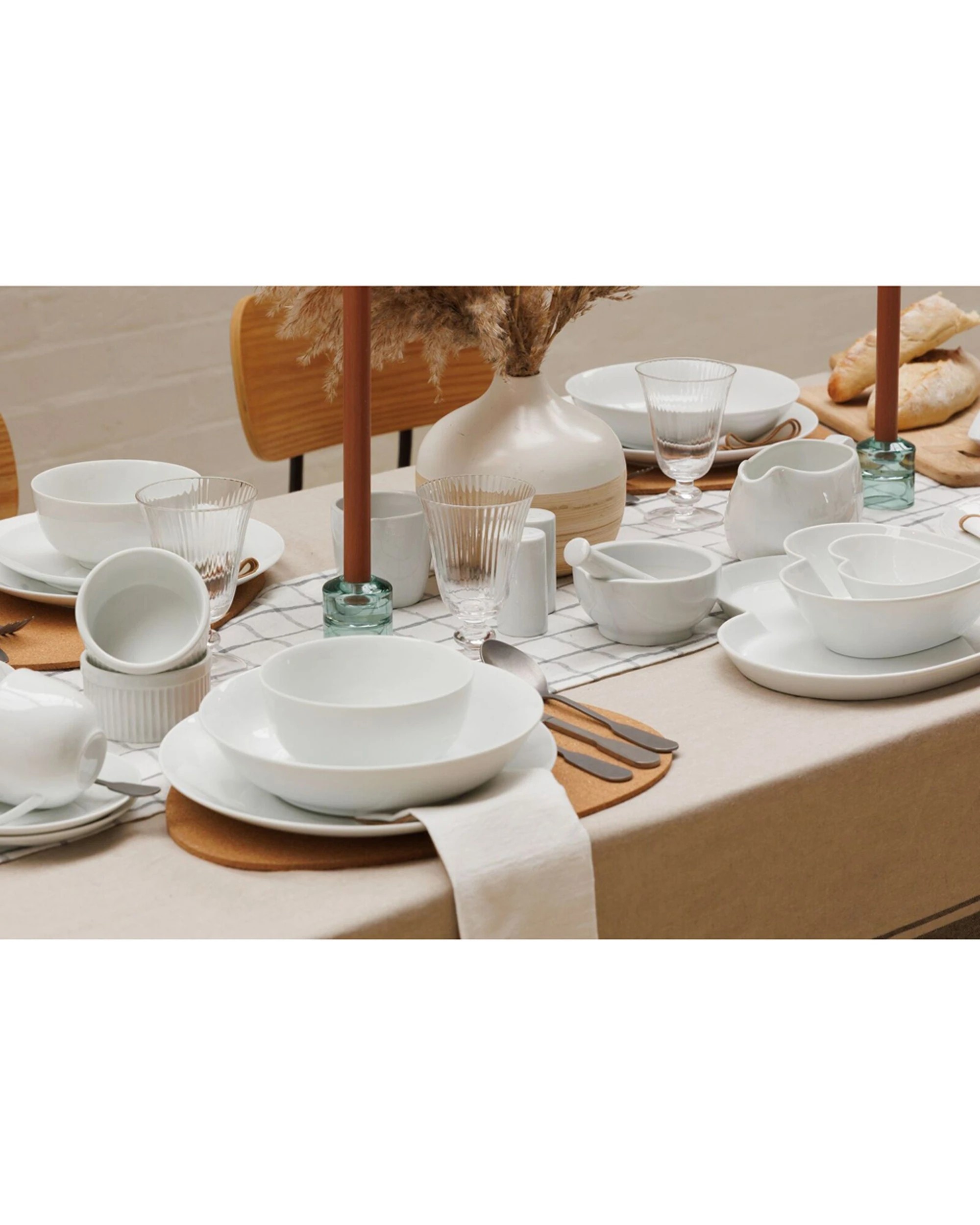 3 Mikasa 4pc Chalk Kitchen Porcelain Cereal Bowl Set 14cm - White, 3 of 8