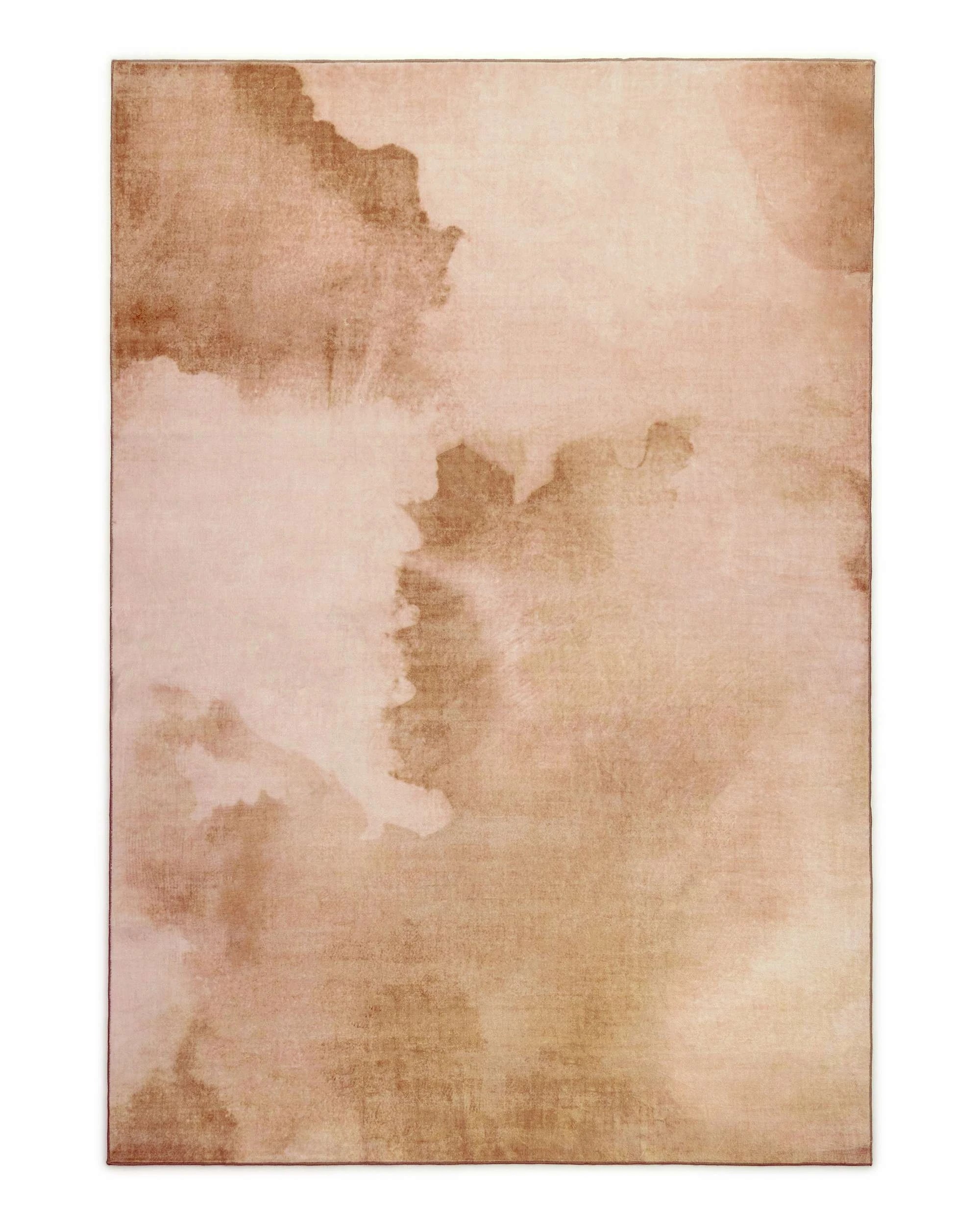 1 Loopsie Napeague Watercolour Washable Rug-290cm x 200cm - Pink, 1 of 9