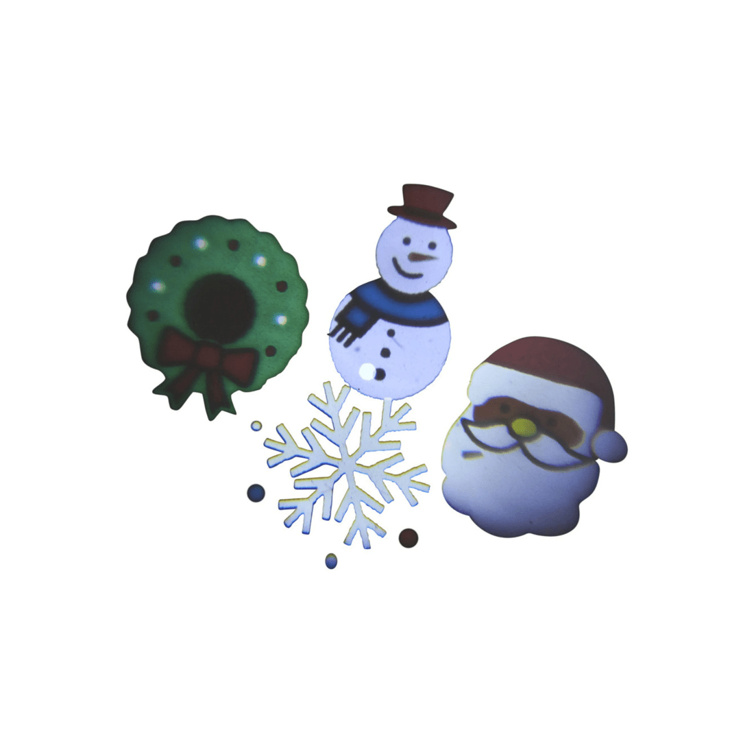 3 Christabelle Christmas Tree Topper Snowman With Projected Images Lights Snow And Music, 3 of 3