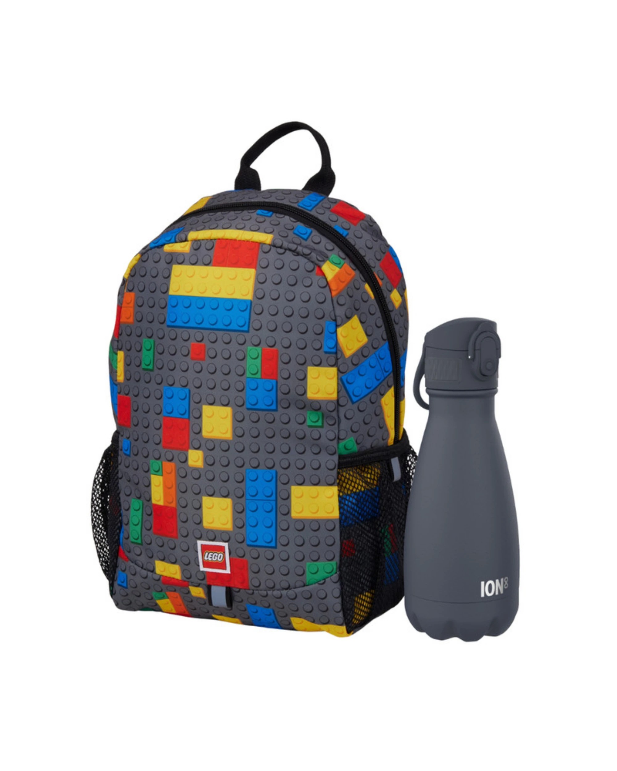 1 LEGO Kids Colourful Backpack with ION8 Bottle - Multi, 1 of 3
