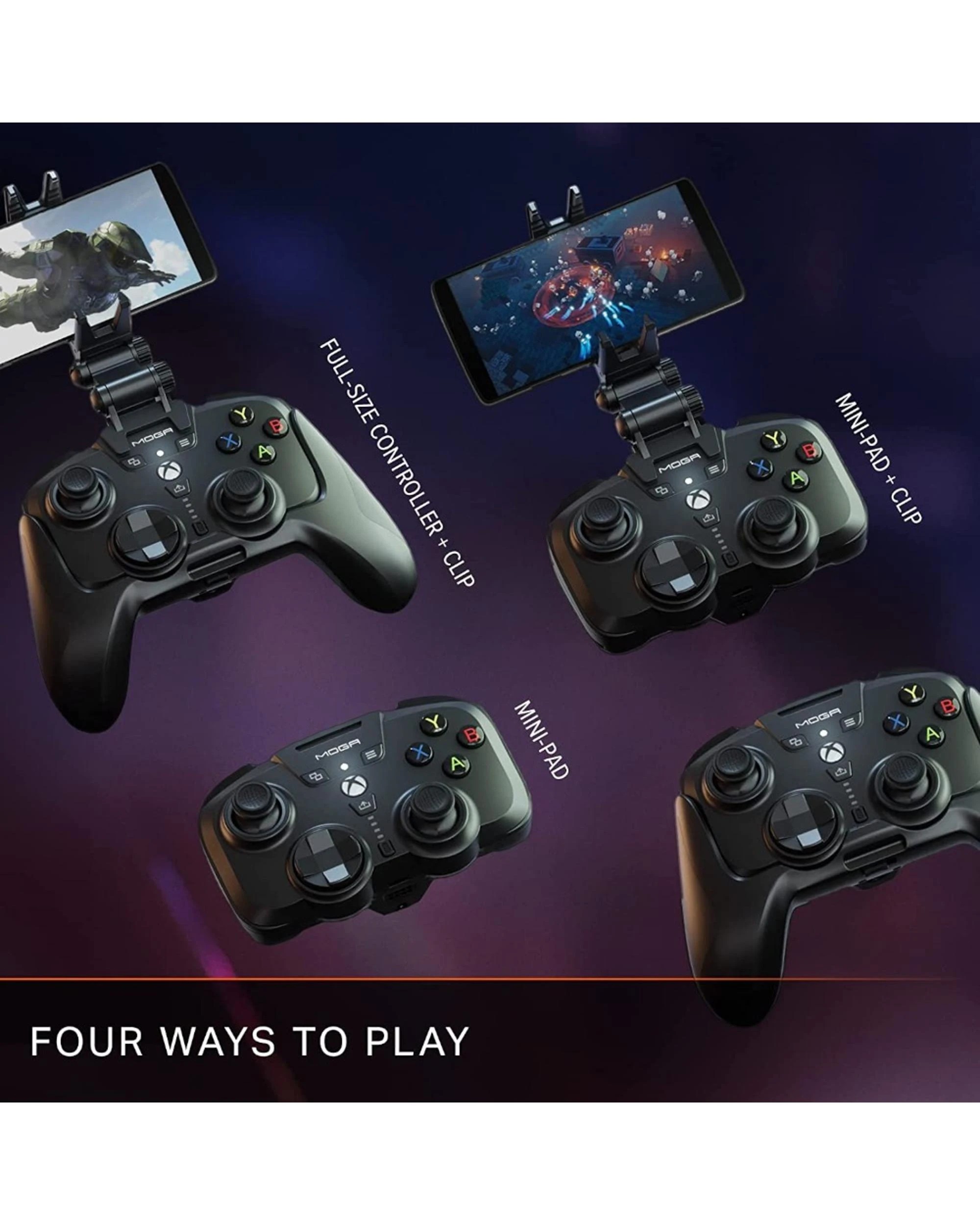 3 PowerA MOGA XP-ULTRA Multi-Platform Wireless Controller for Mobile, PC and Xbox Series X|S - Black, 3 of 10