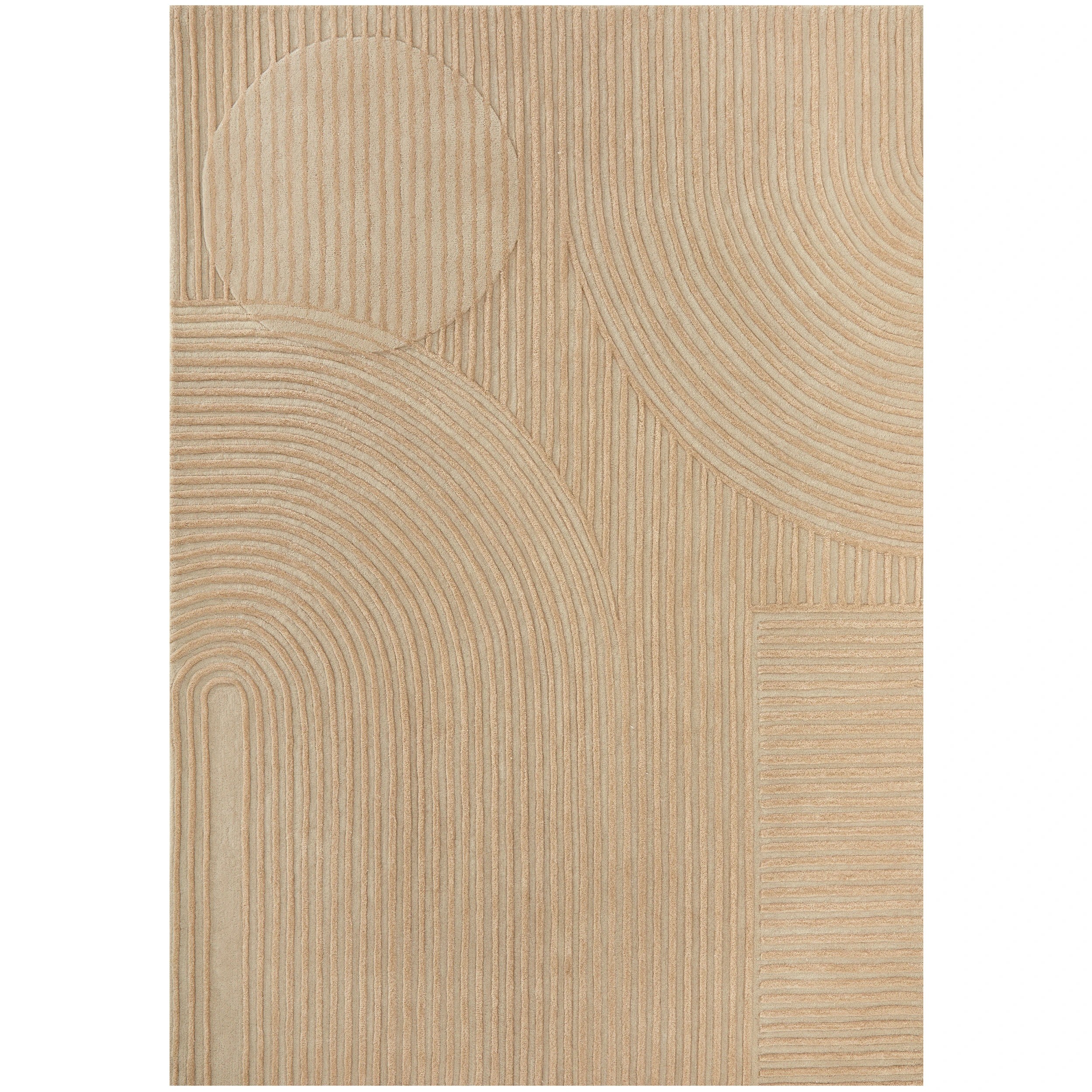 2 Common Ground Rugs Lumina Archie 330x240cm - Extra Large Wool Rug - Beige, 2 of 7