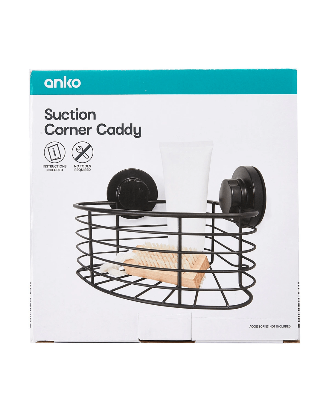 7 Black Suction Corner Caddy, 7 of 7