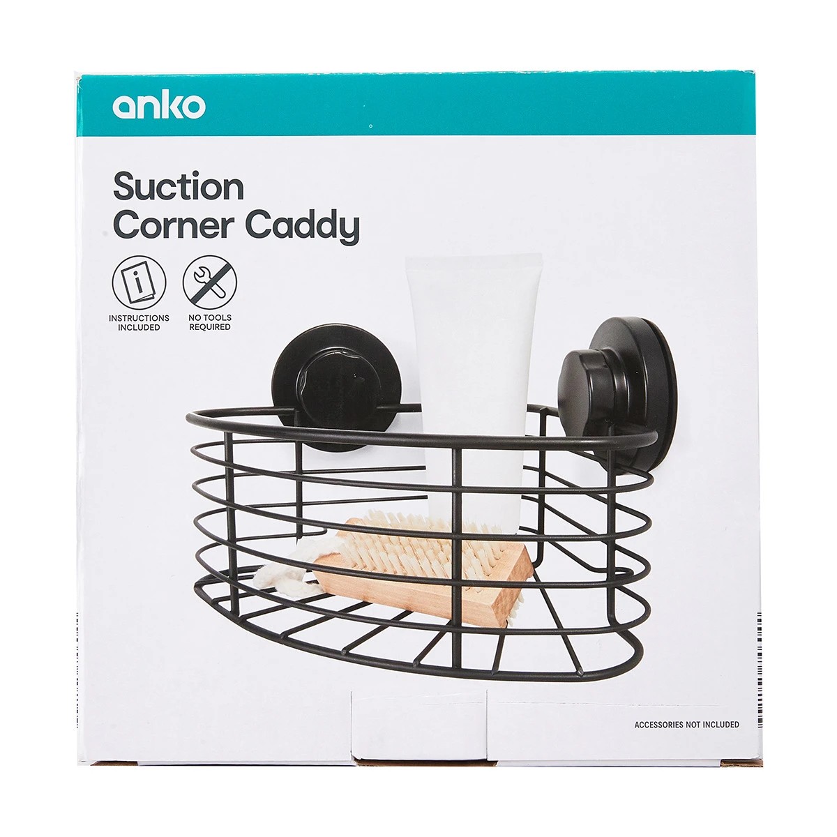 7 Black Suction Corner Caddy, 7 of 7