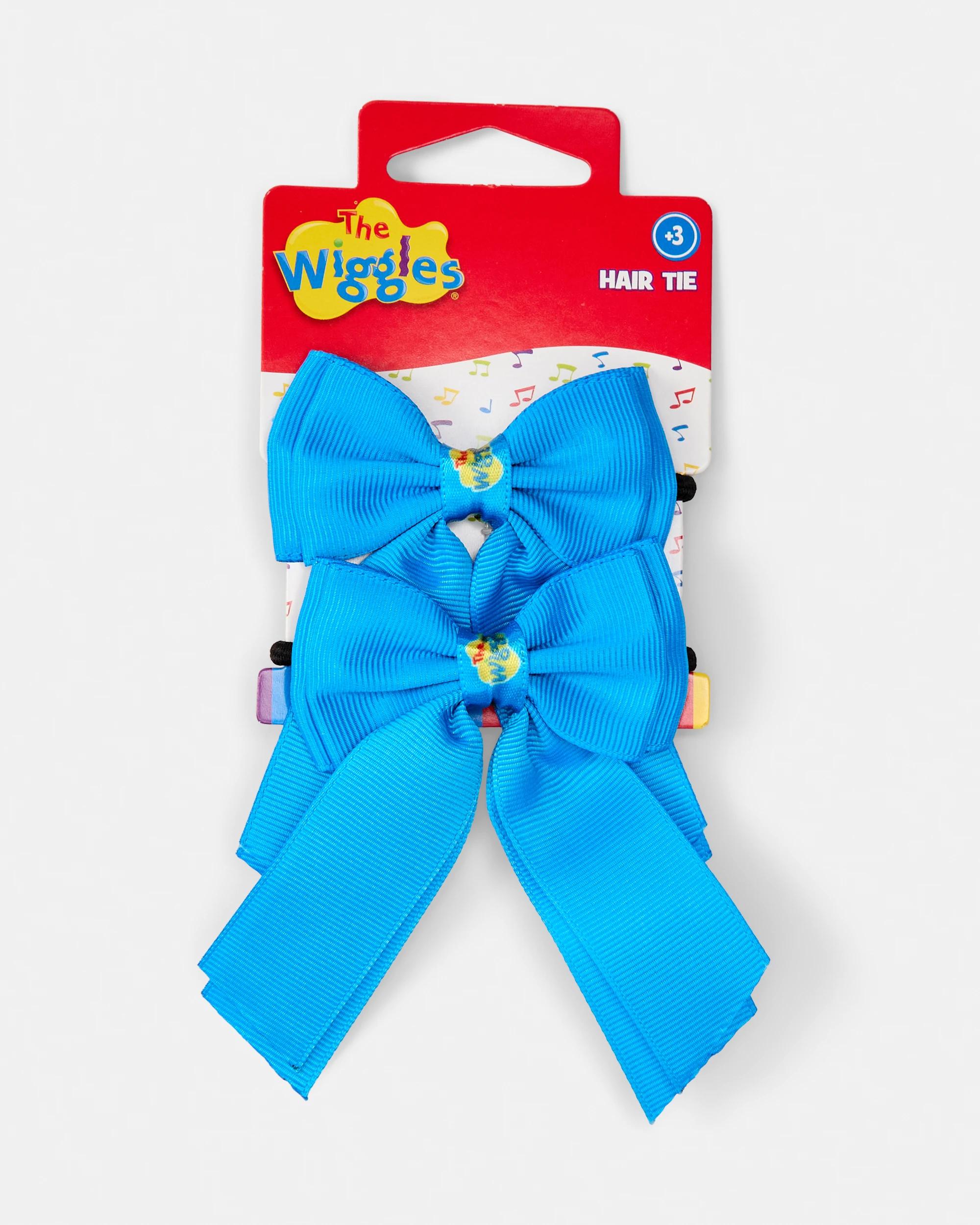 1 2 Pack Wiggles License Bow Hair Ties - Blue Blue Bow, 1 of 2