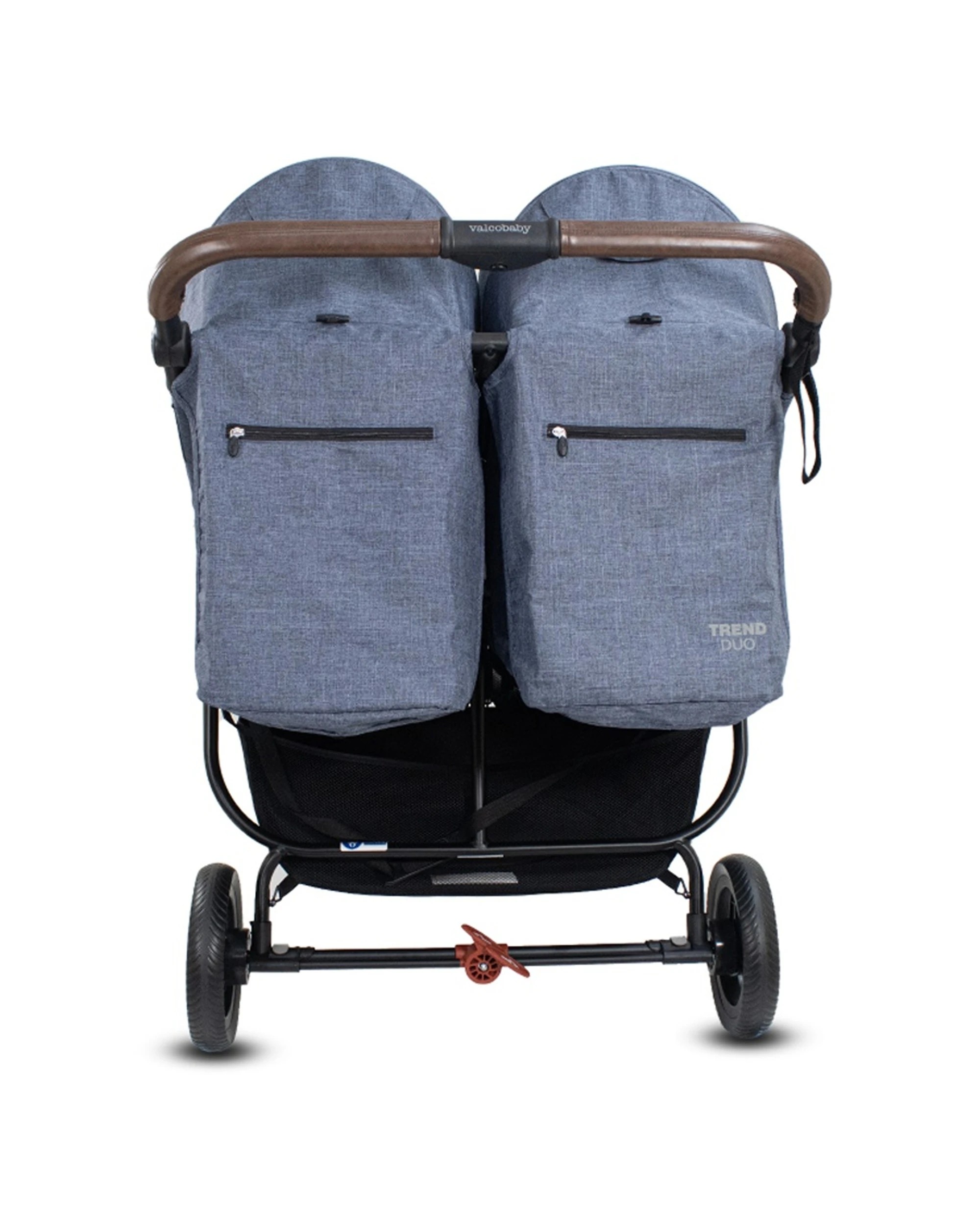 5 ValcoBaby Trend Duo Double Pram Lightweight One-Hand Fold Stroller Recline - Blue, 5 of 5